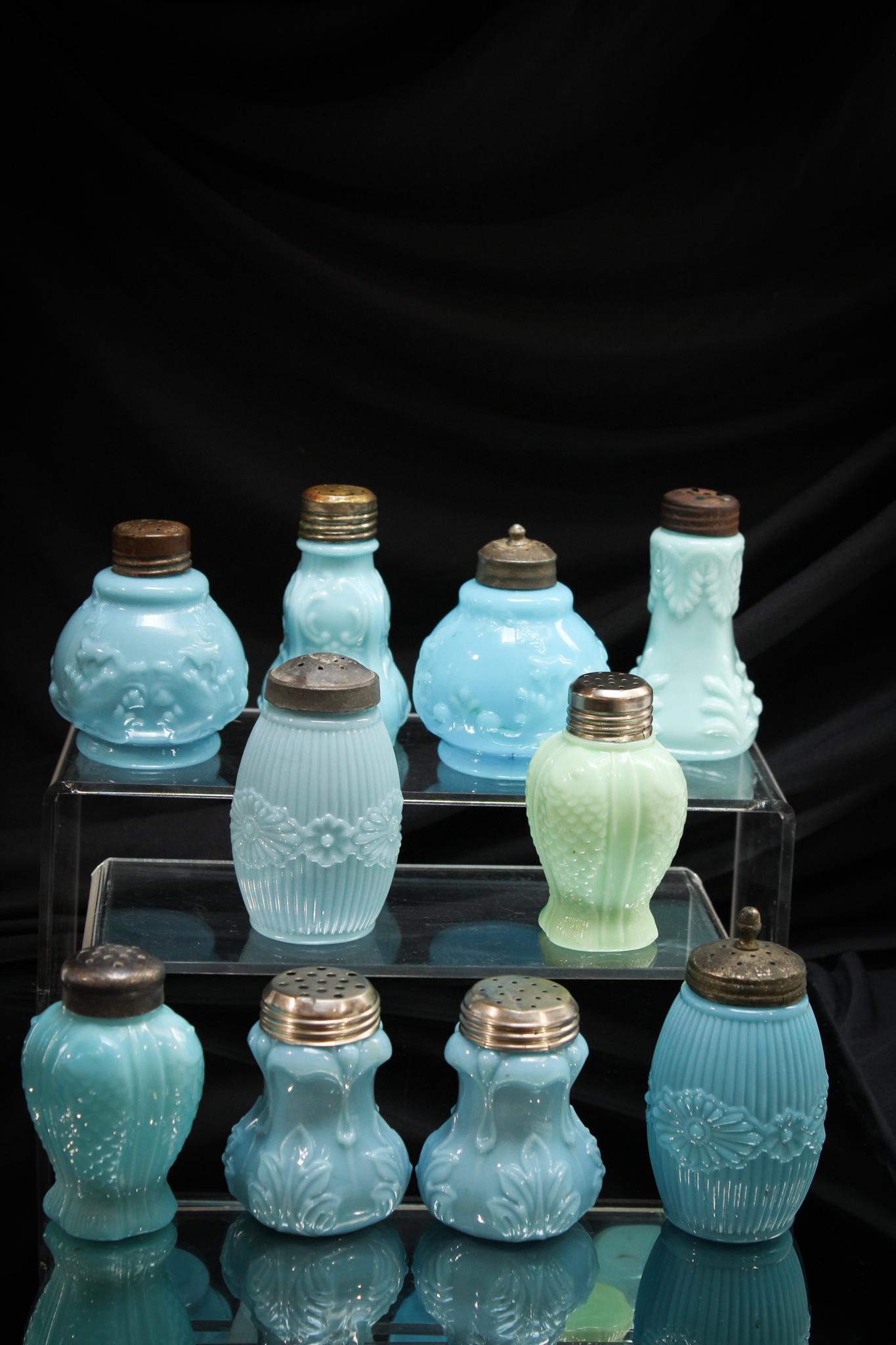 10 pc. Lot Victorian Glass Salt Shakers (1 of 4)