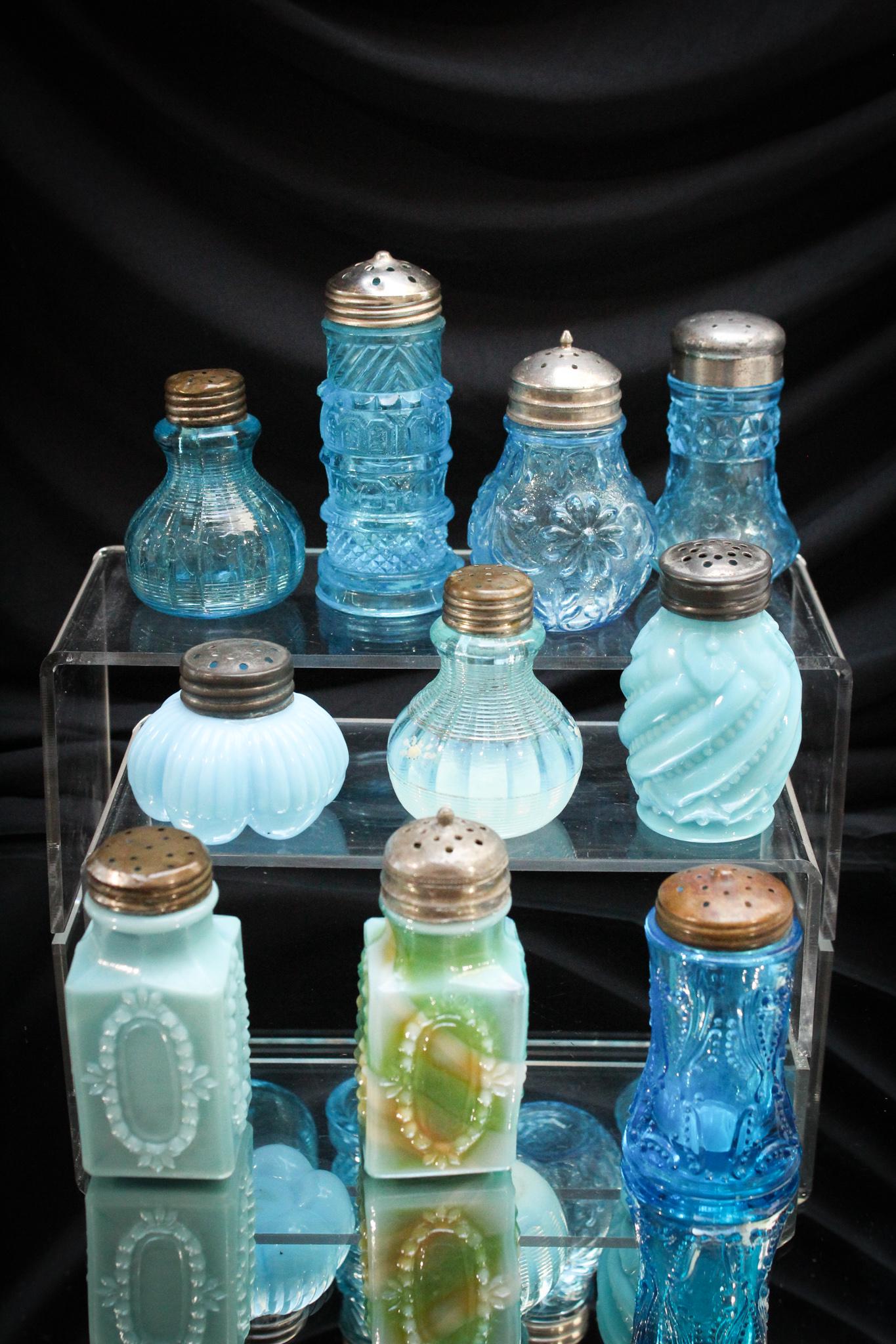 10 pc. Lot Victorian Glass Salt Shakers (1 of 5)