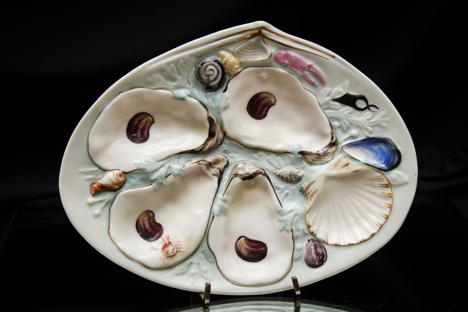 Richard Briggs Union Porcelain Oyster Plate (1 of 4)