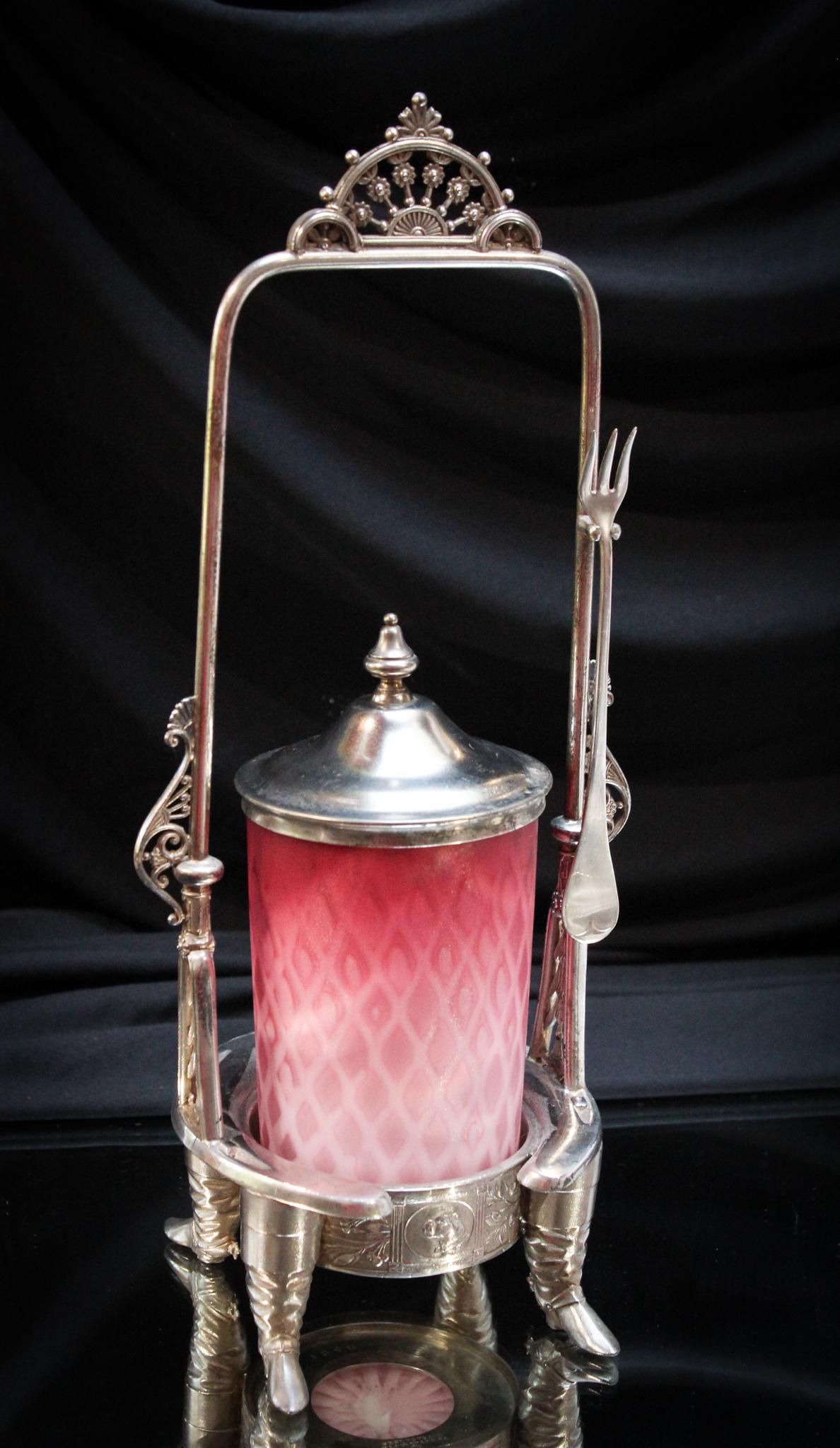 Very Rare Western Horseshoe & Boots Pickle Castor (1 of 9)