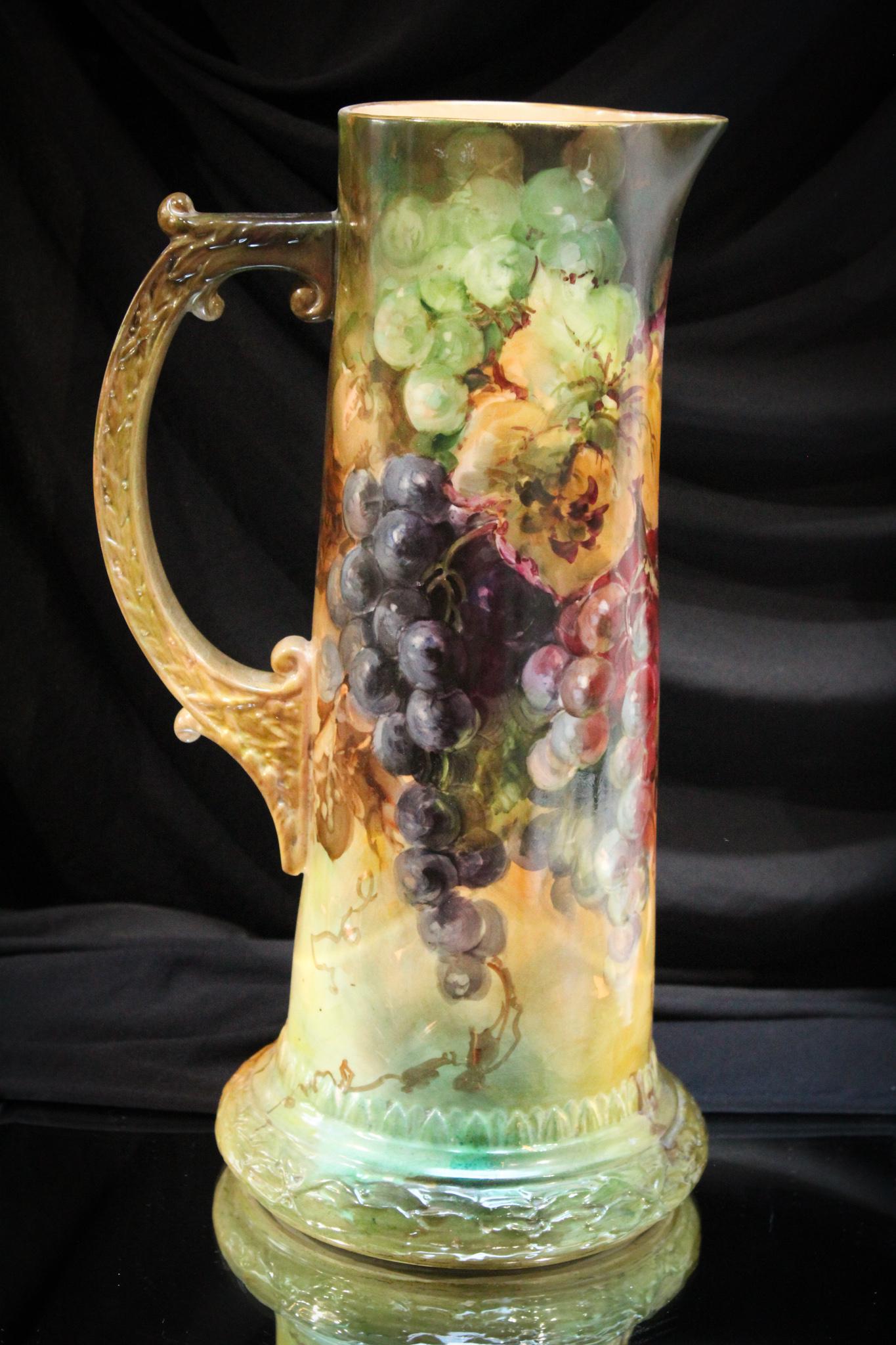 Bellek Hand Painted Porcelain Tankard Pitcher (1 of 8)
