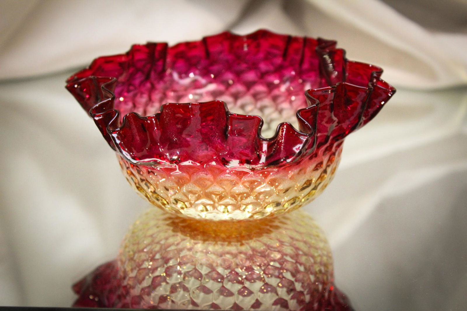 Webb Victorian Alexandrite Glass Victorian Finger Bowl (1 of 6)