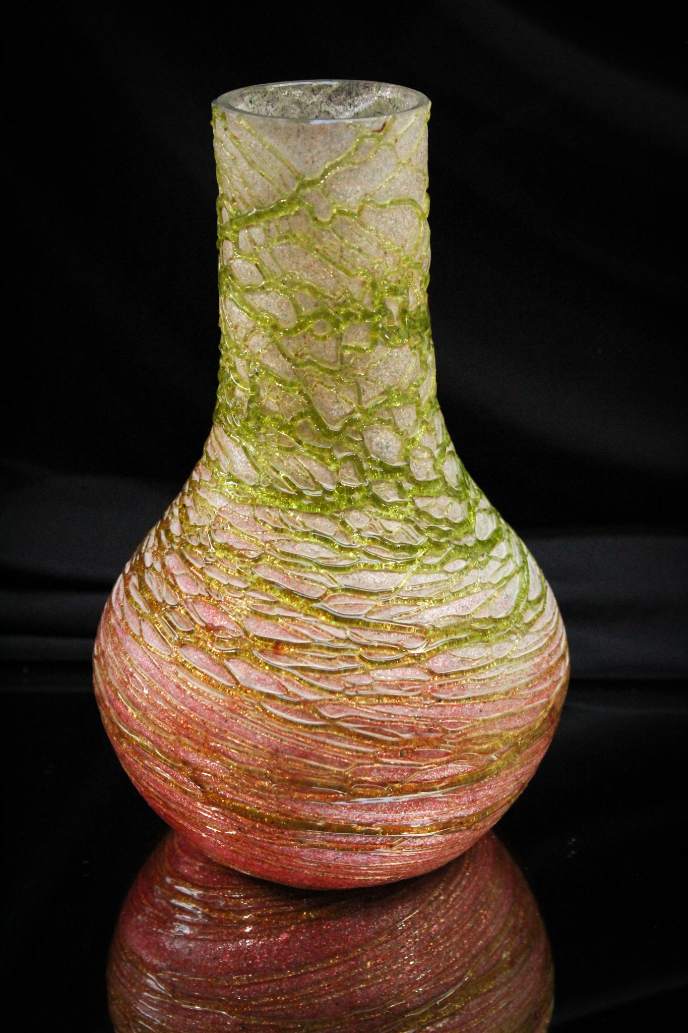 Kralik Silveria Art Glass Bohemian Austrian Vase (1 of 5)