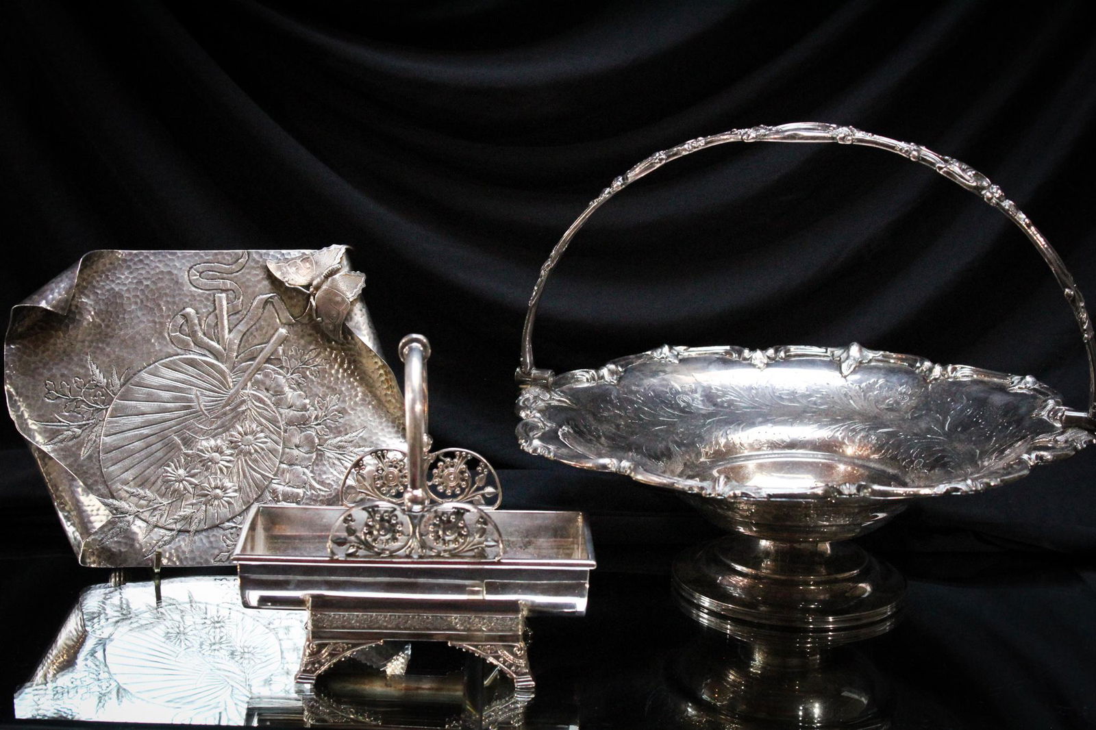 3 pc. Lot  Victorian Silverplate Items Tufts & More (1 of 14)