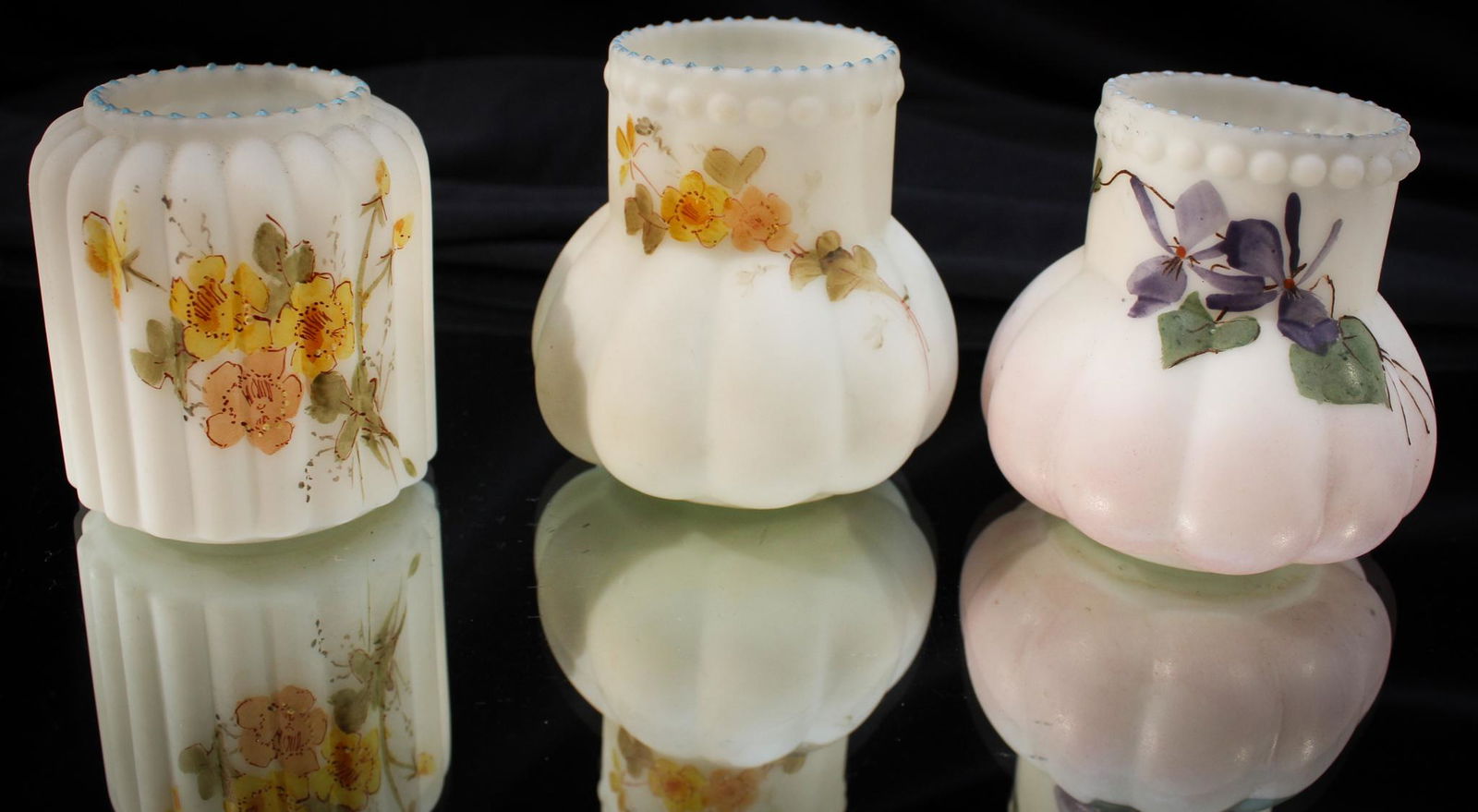 3 pc. Lot Victorian Libbey & Smith Bros. Toothpick Holders (1 of 6)