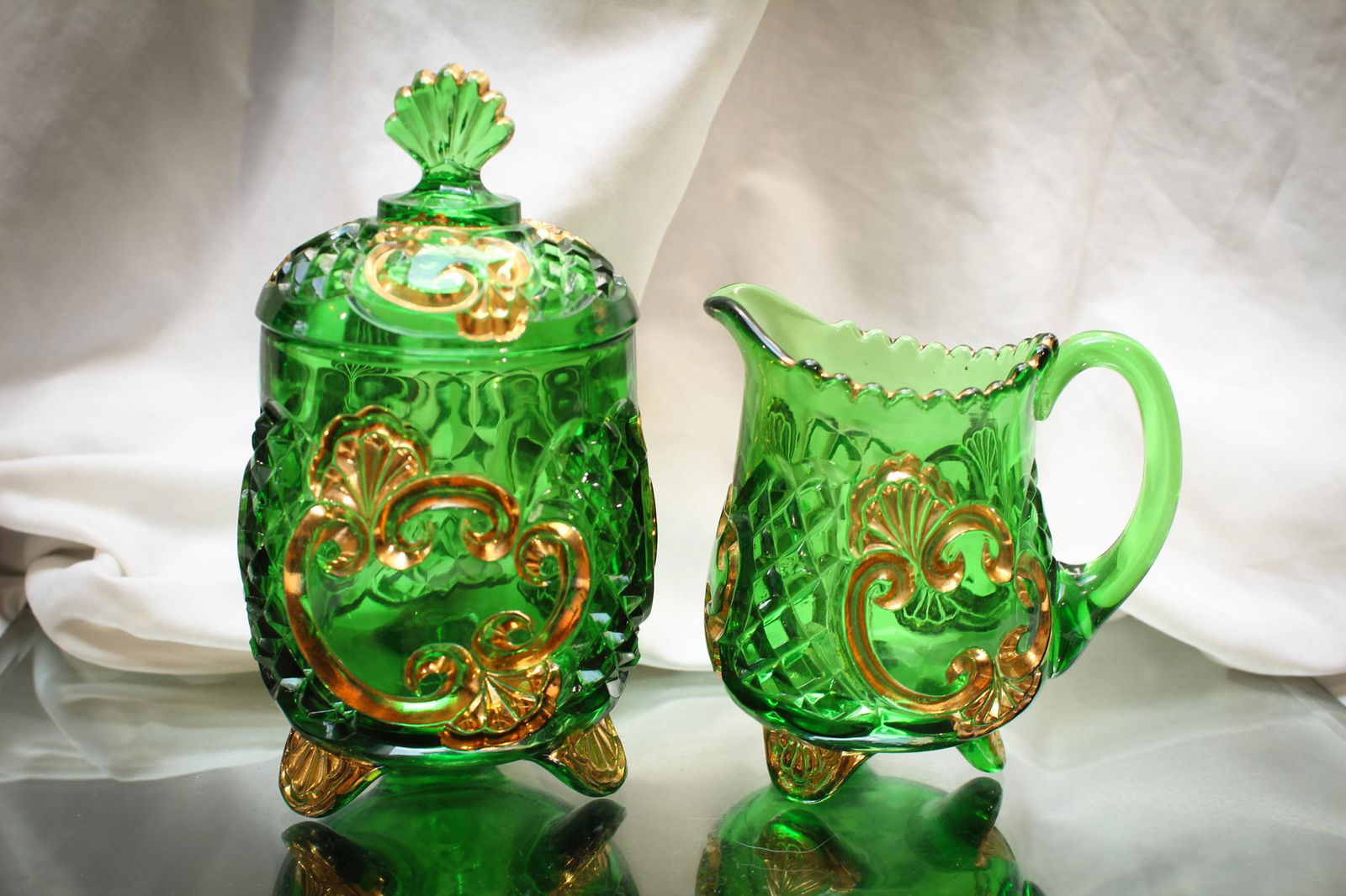 Victorian Riverside Glass Croesus Breakfast Set (1 of 6)