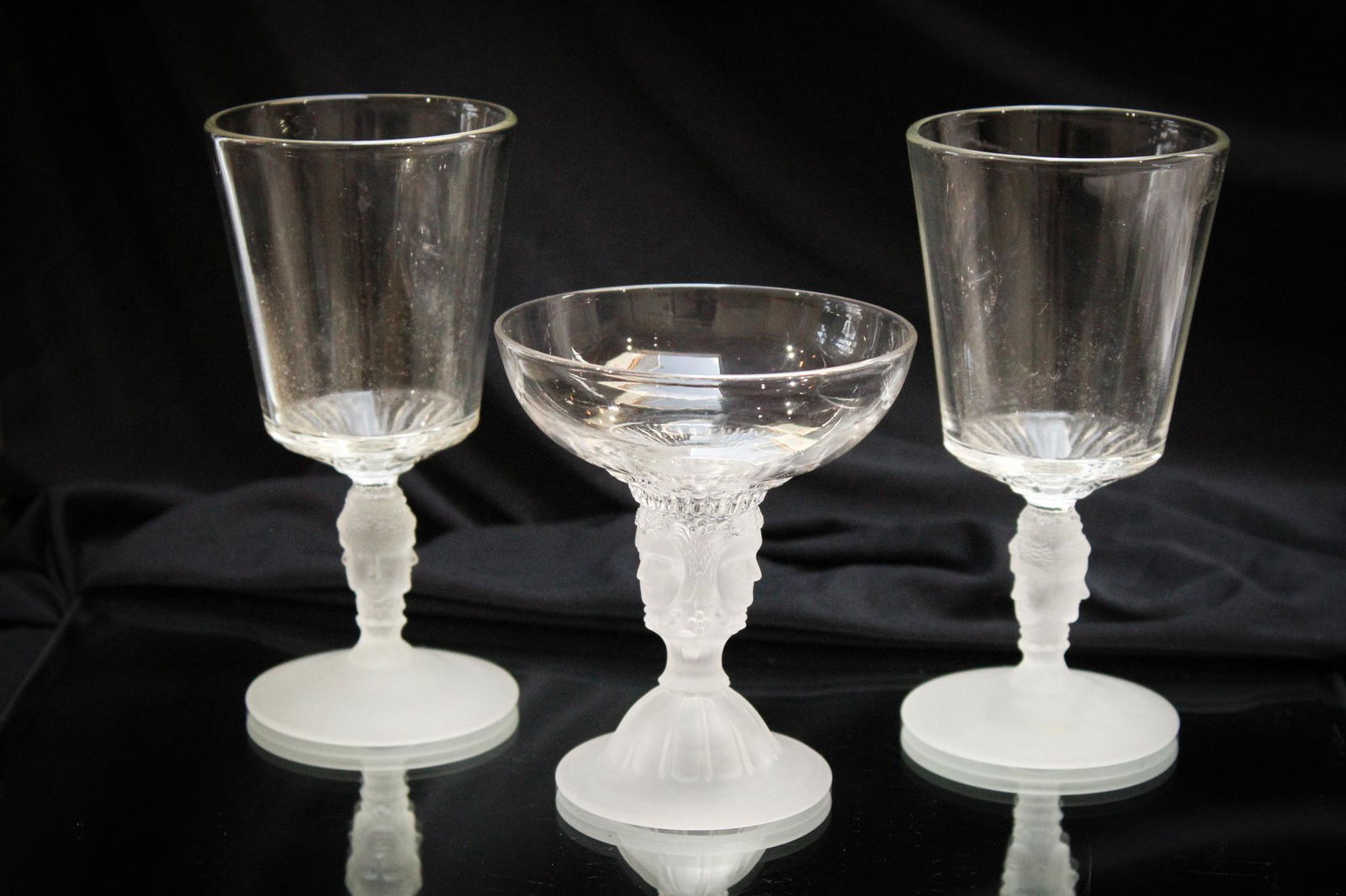 3 pc. Duncan Glass Three Face Lot Rarity INCLUDED (1 of 5)