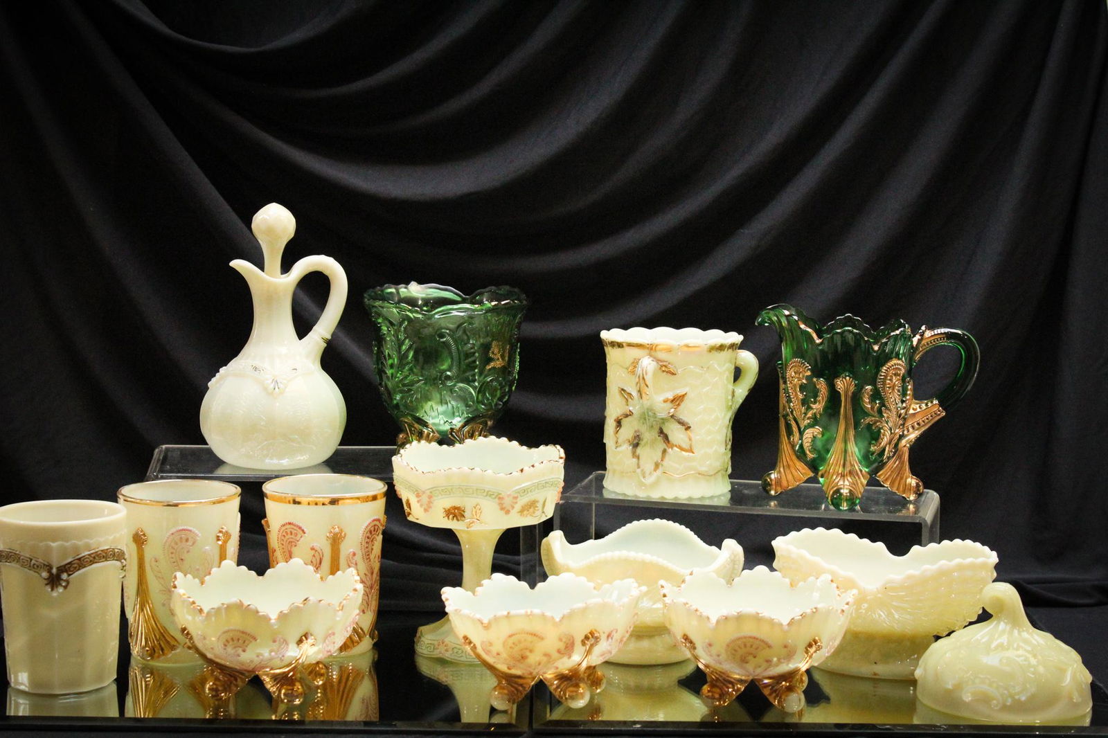Mega Magnum Auctions 14 pc. Lot Victorian Northwood Glass (1 of 6)