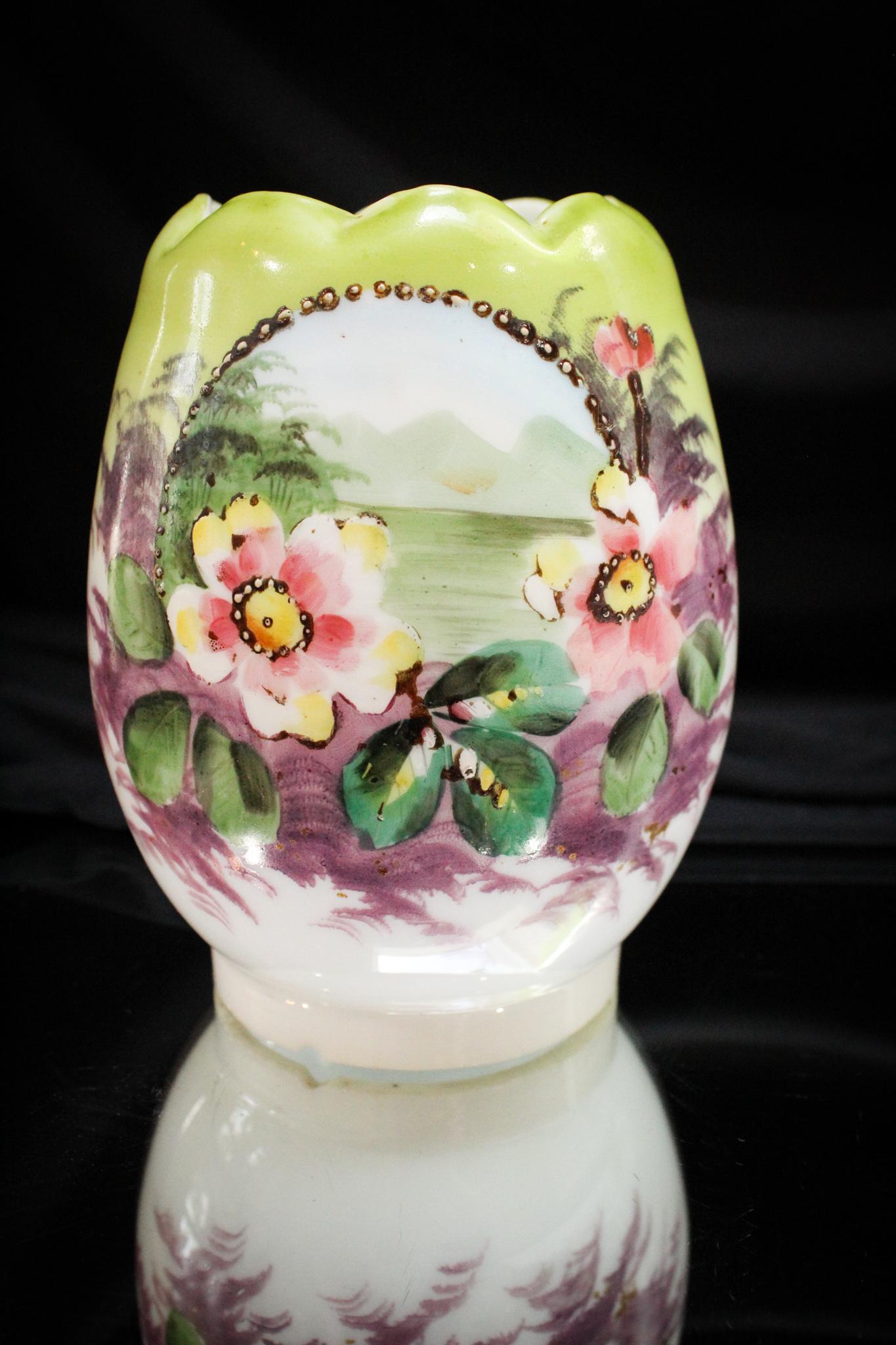 Victorian Floral & Scenic Decorated Fairy Lamp Shade (1 of 7)