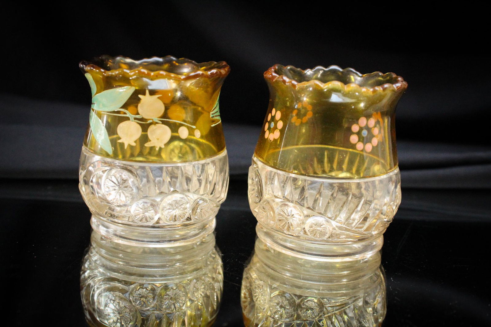 2 pc. Lot Riverside Glass Esther Toothpick Holder (1 of 7)