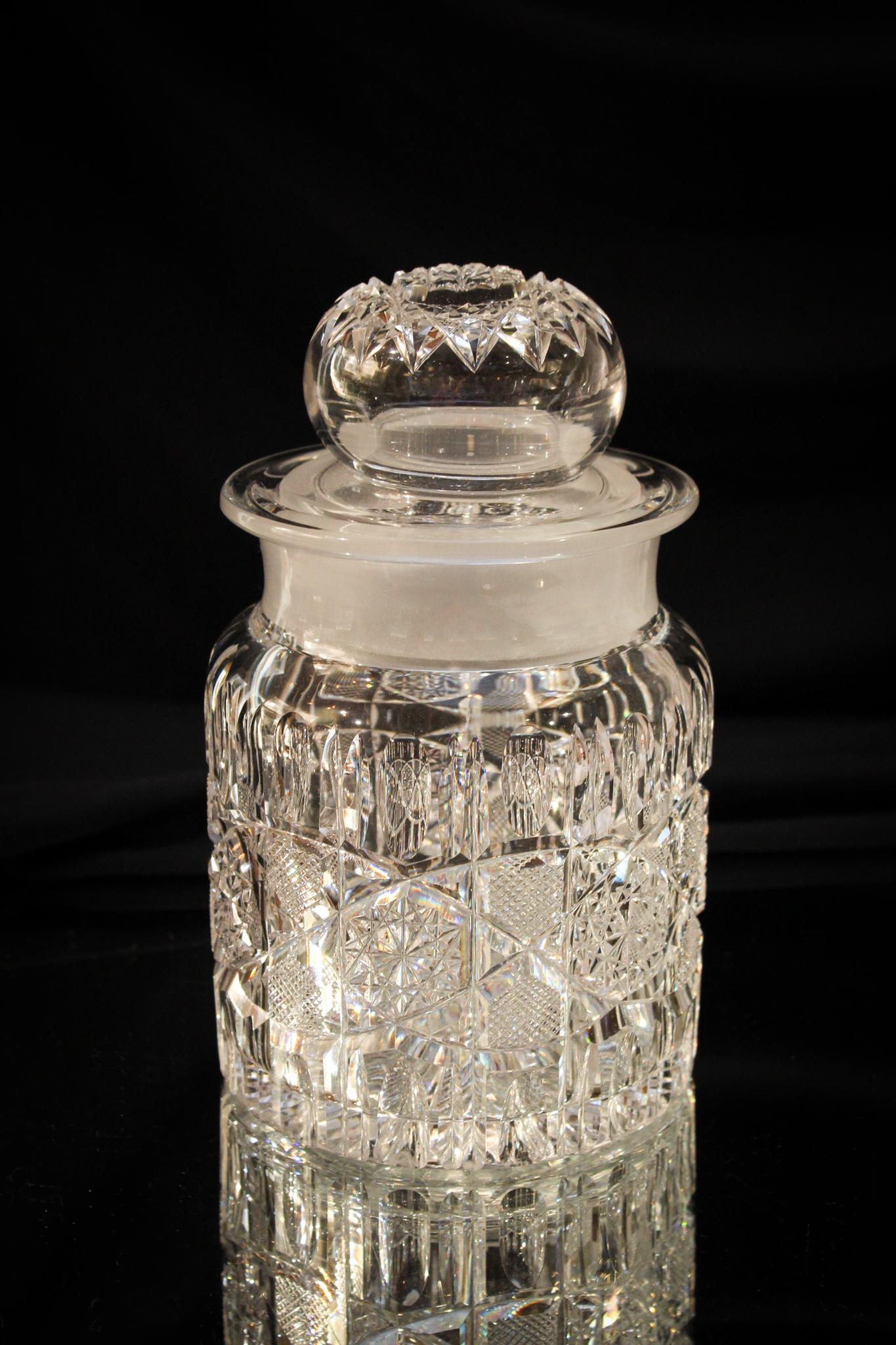 ABCG American Brilliant Cut Glass "Glenwood" Humidor (1 of 8)