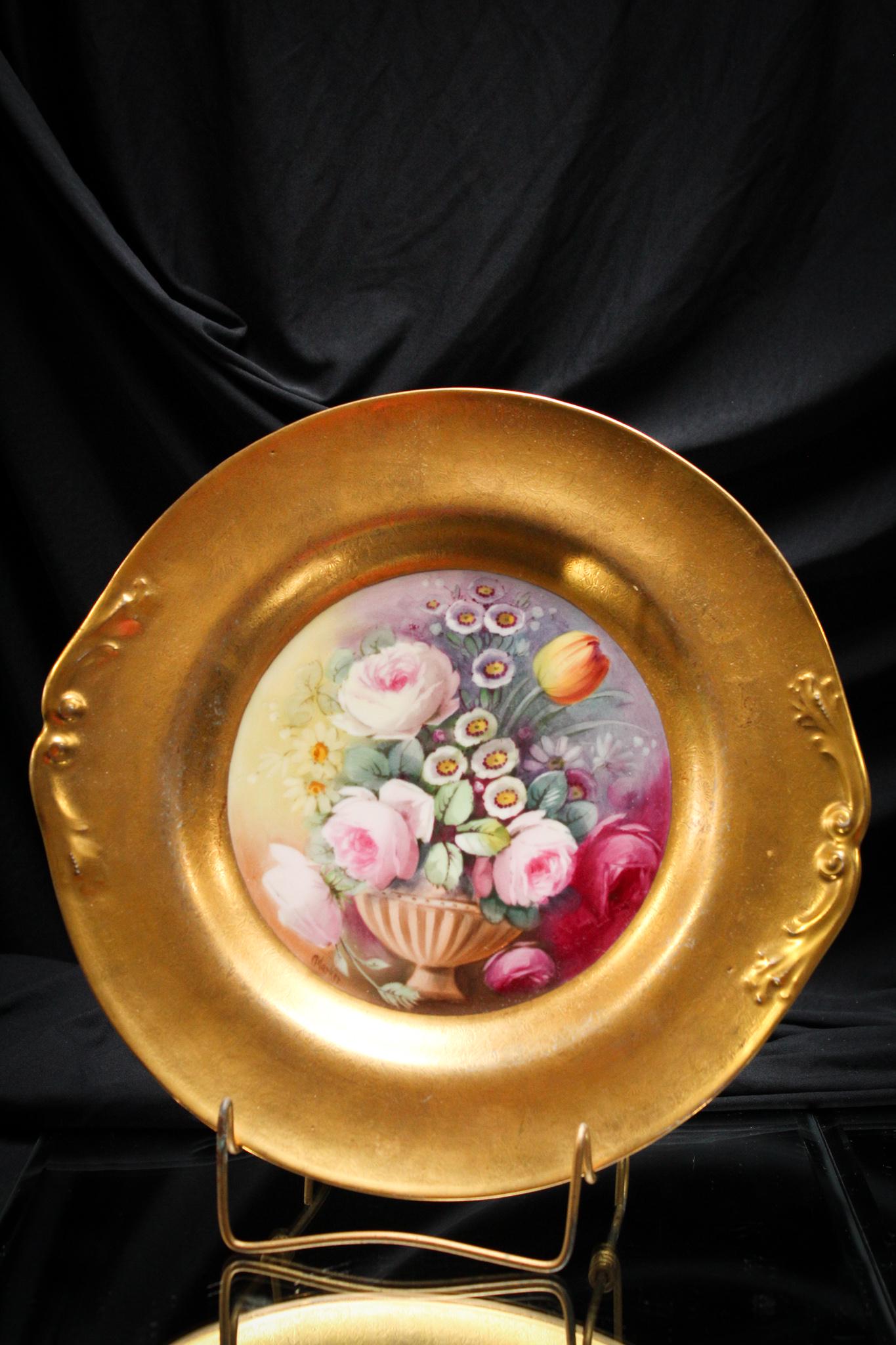 Pickard Porcelain artist signed 13" Plate (1 of 6)