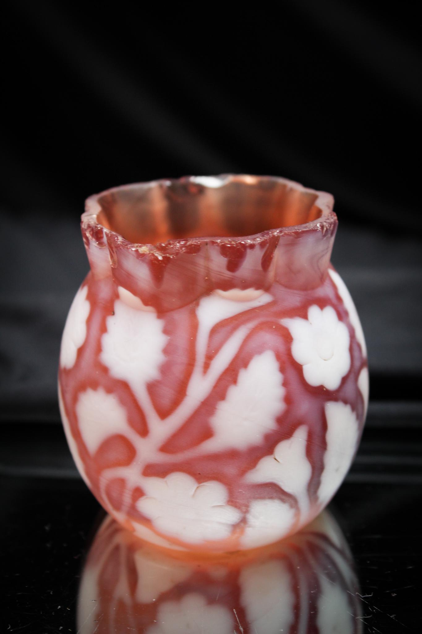 Rare Findlay Floradine Victorian Glass Toothpick Holder (1 of 5)