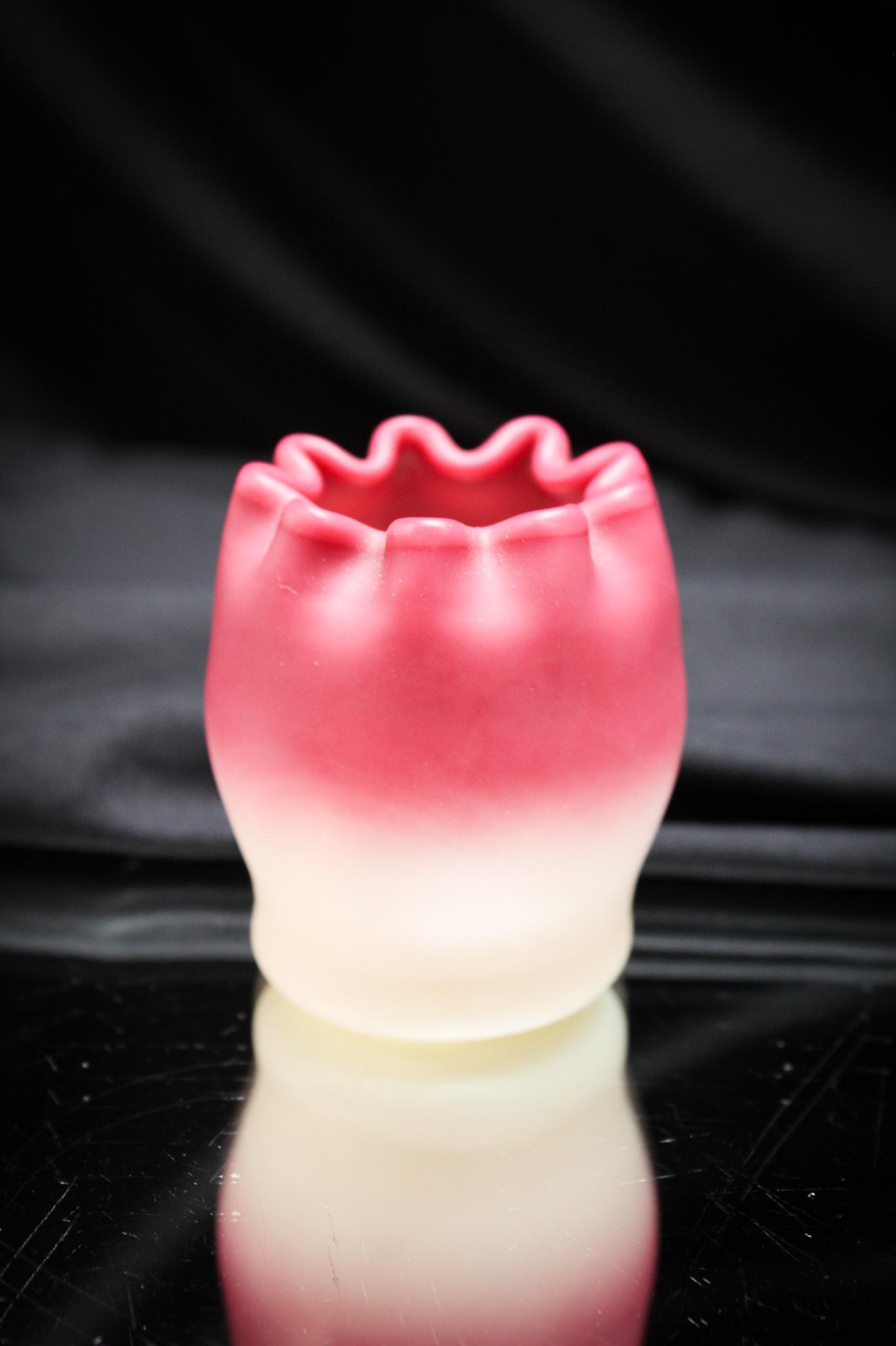 New England Peachblow Satin Victorian Glass Toothpick (1 of 4)