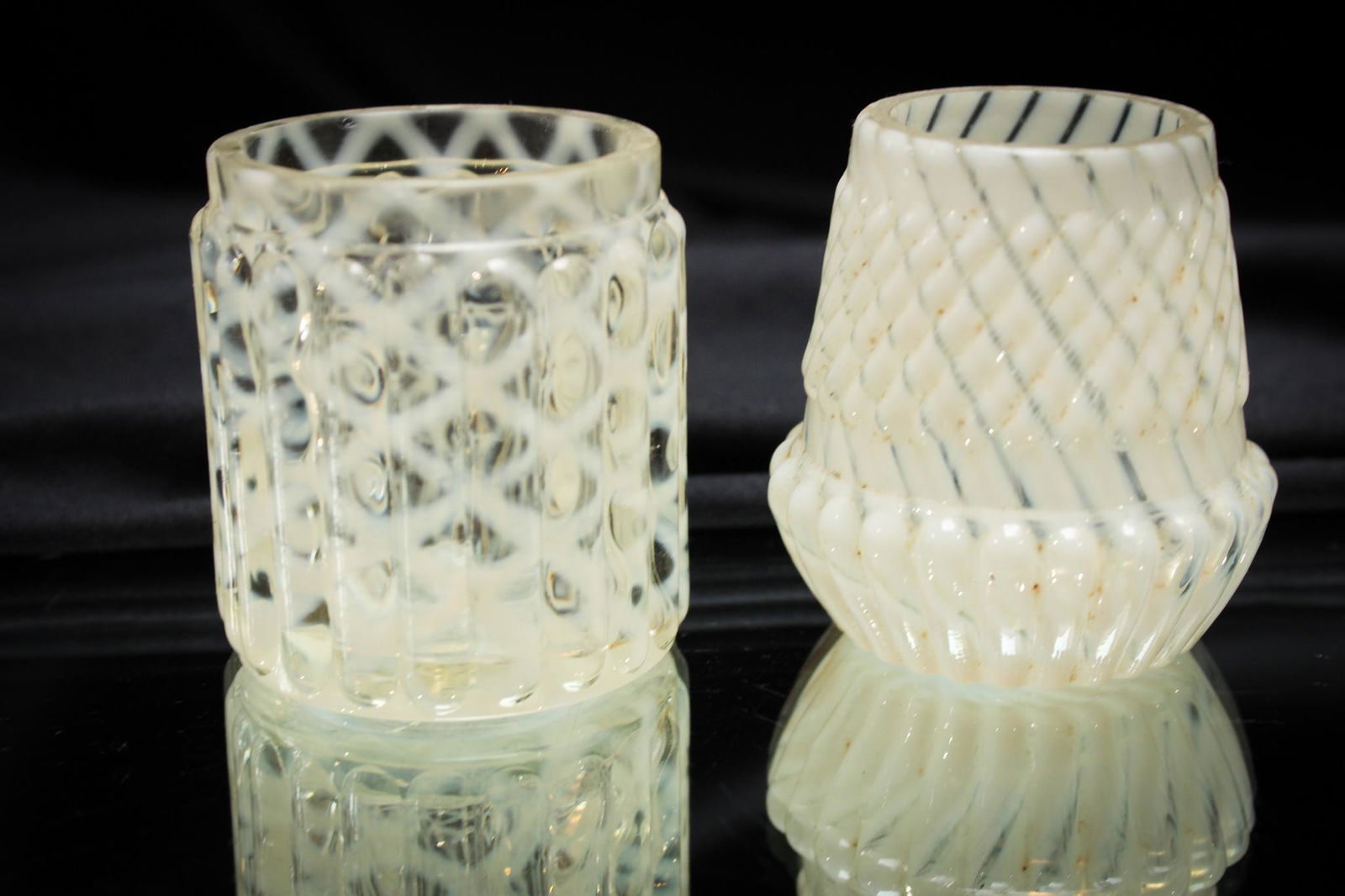 2 pc. Lot Northwood Opalescent Glass Victorian Toothpicks (1 of 6)