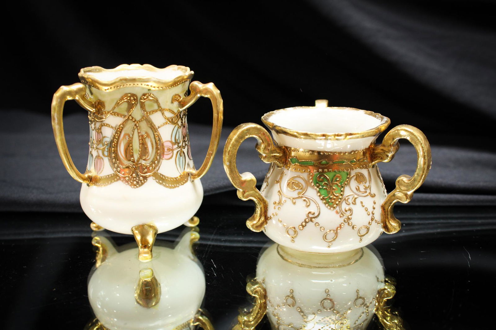 2 pc. Lot Victorian Patern Glass Toothpick Holders (1 of 6)