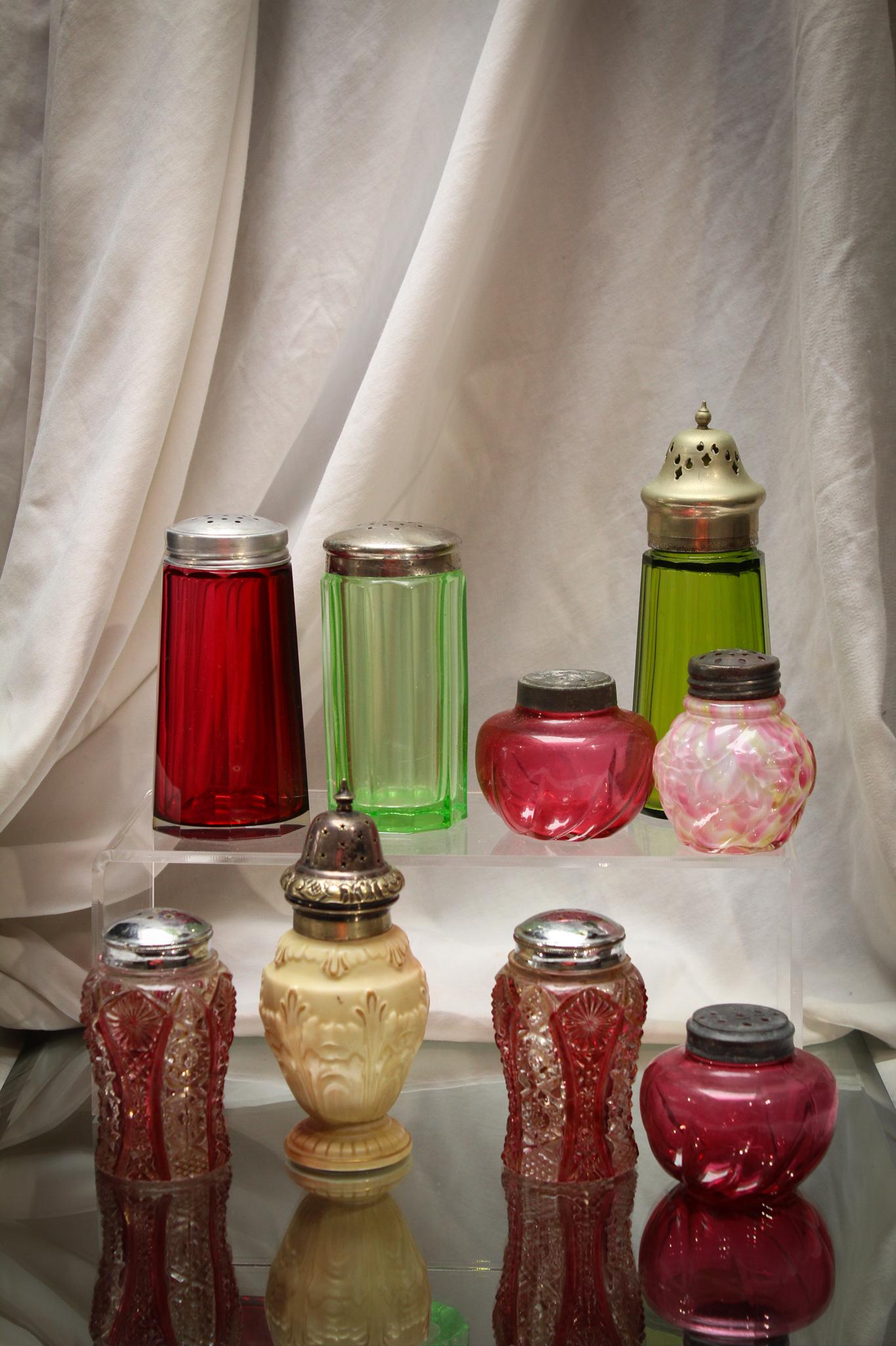 9 pc. Lot Victorian Sugar & Salt Shakers (1 of 3)