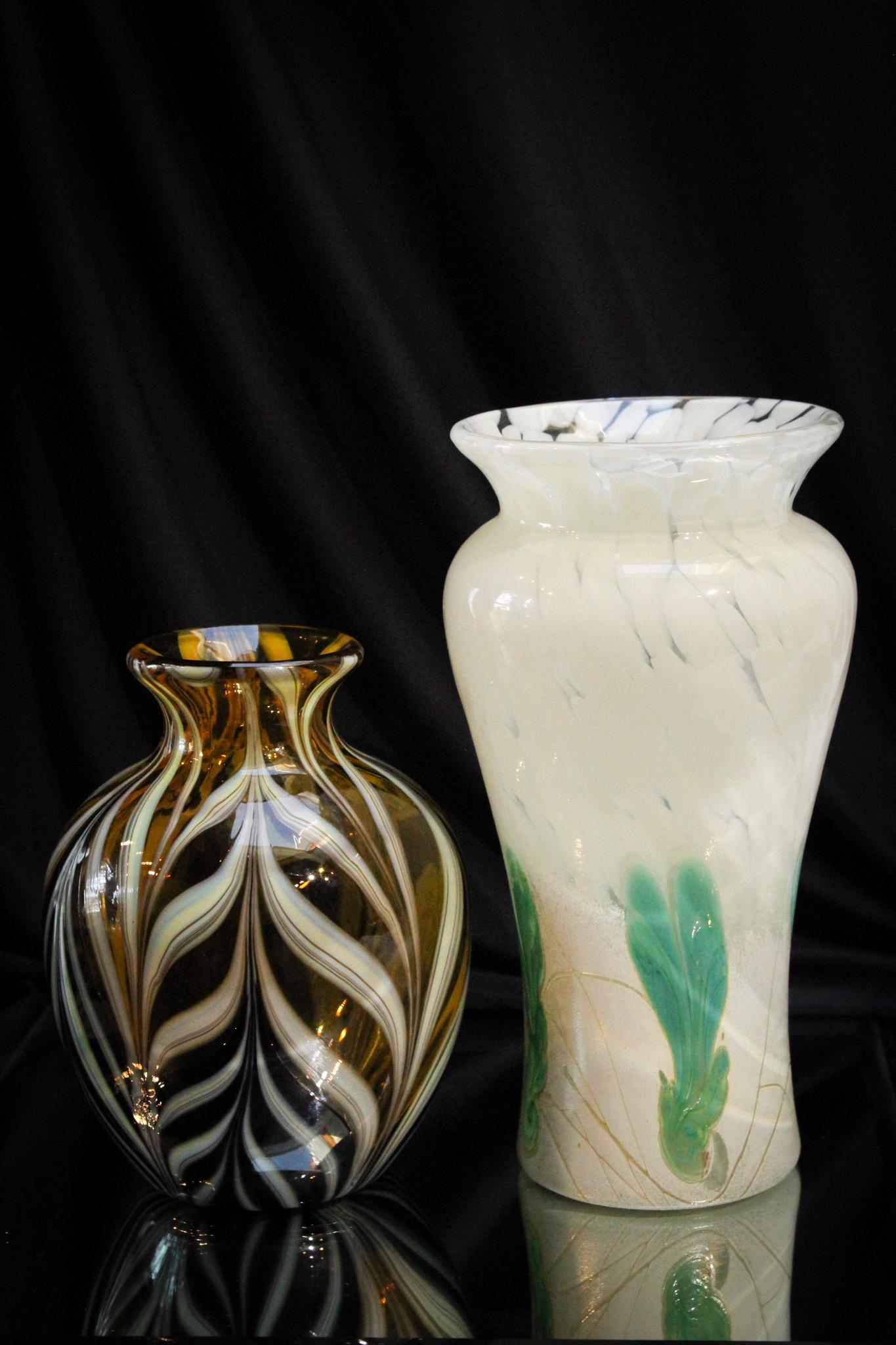 2 pc Lot Fenton 2007 Art Glass Frank Workman (1 of 9)