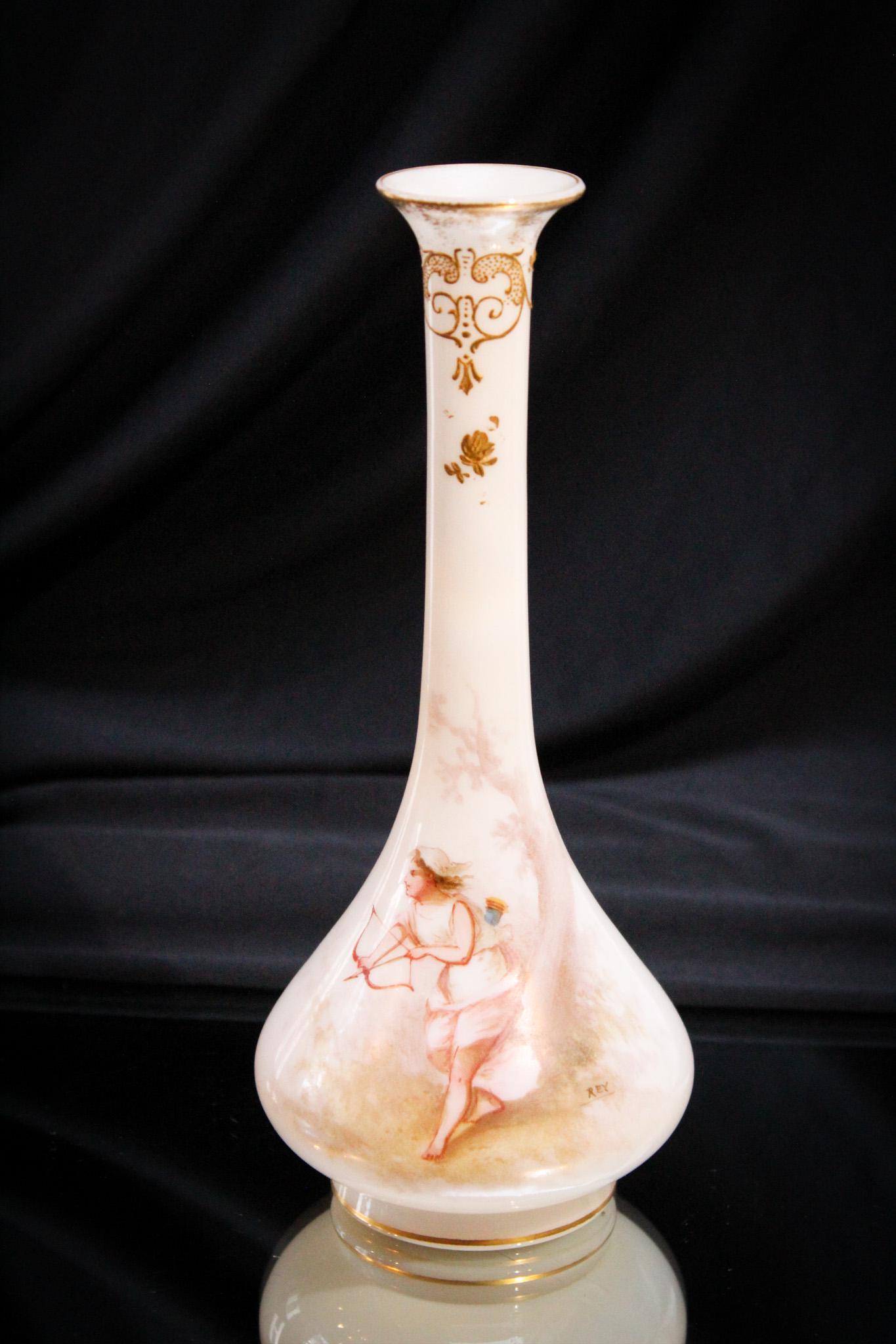 Mt. Washington Colonial Ware Victorian Art Glass Vase (1 of 6)