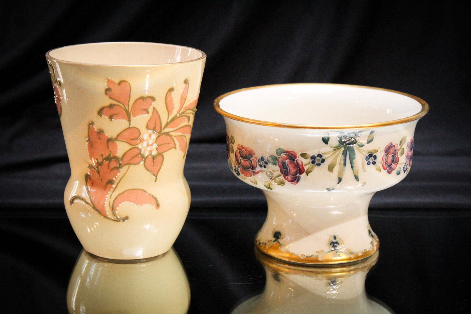 2 pc Lot Moorcroft MacIntyre & Gesso Faiance (1 of 7)