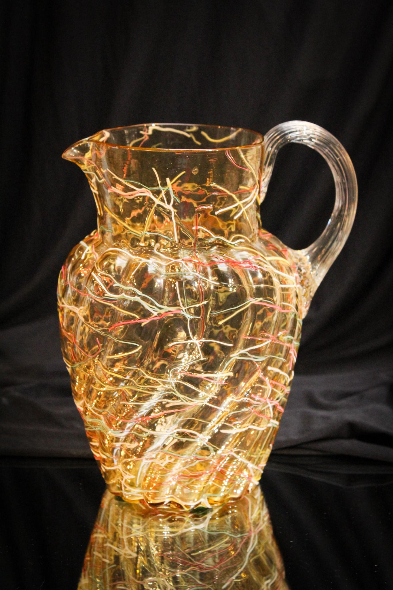 Harrach Amber Peloton Victorian Water Pitcher (1 of 5)