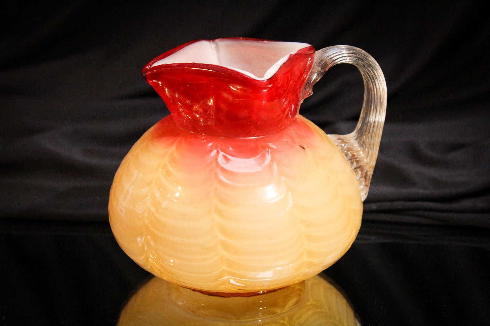Phoenix Amberina Drape Cream Pitcher (1 of 6)