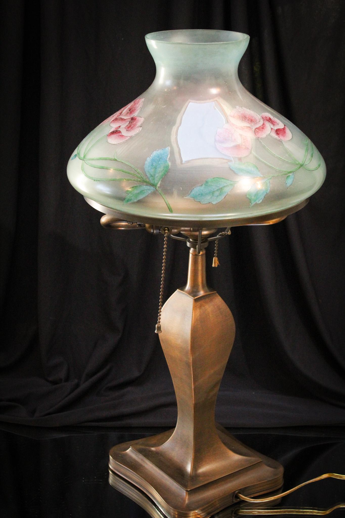 Pairpoint Lamp with Reverse Painted Shade (1 of 12)