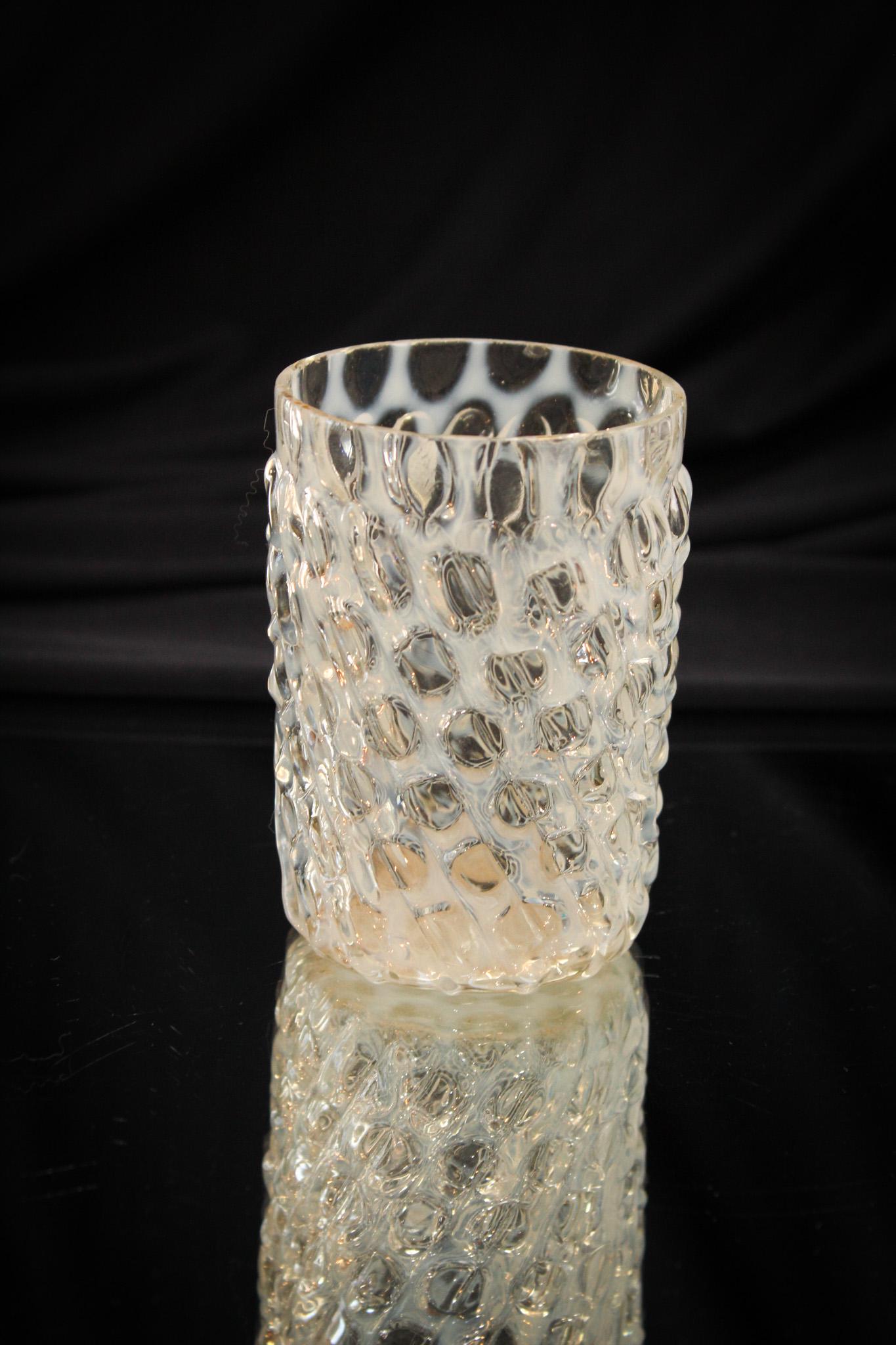 Scarce White Opalescent Big Windows Victorian Tumbler (1 of 5)