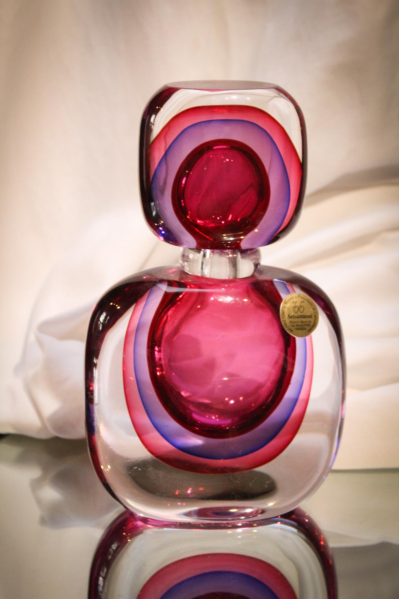 Sessantasei Murano Art Glass Factice Cologne Perfume Bottle (1 of 6)