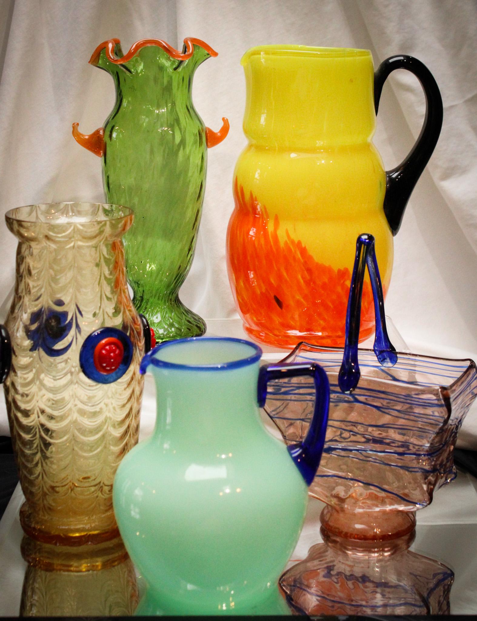 5 pc Lot Czechoslovakia Art Glass Tango & More (1 of 12)