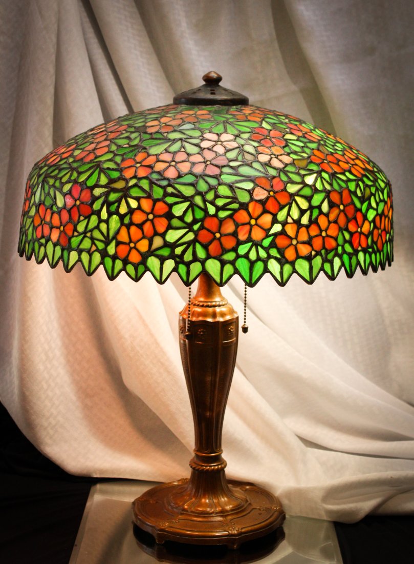 Handel Leaded Floral Table Lamp (1 of 19)