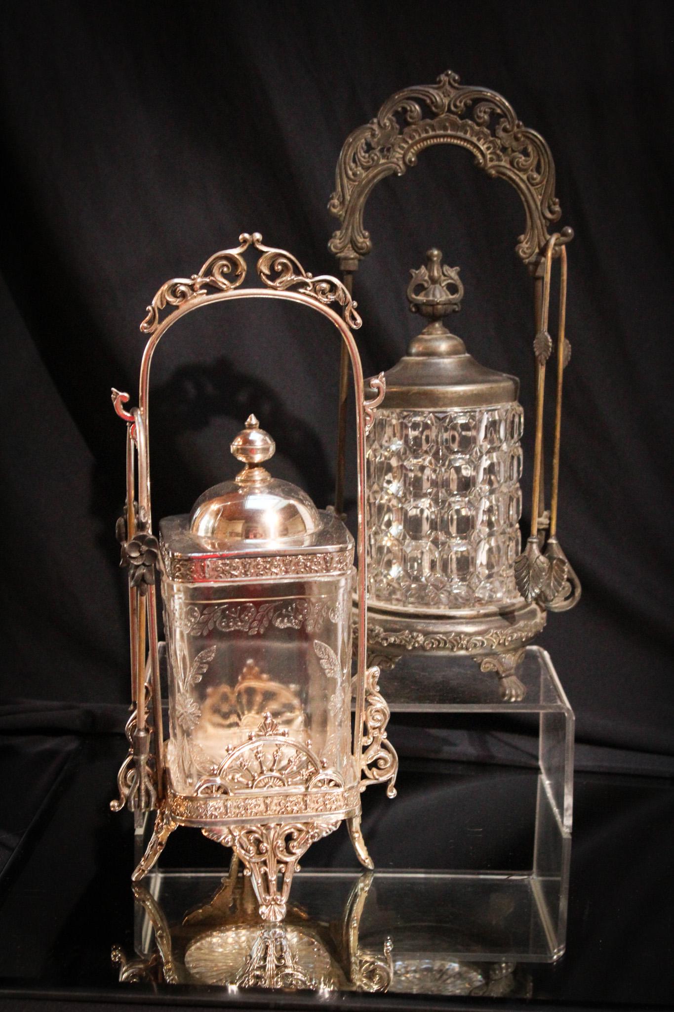 2 pc lot Victorian Toronto Silverplate & More Pickle Castors (1 of 9)