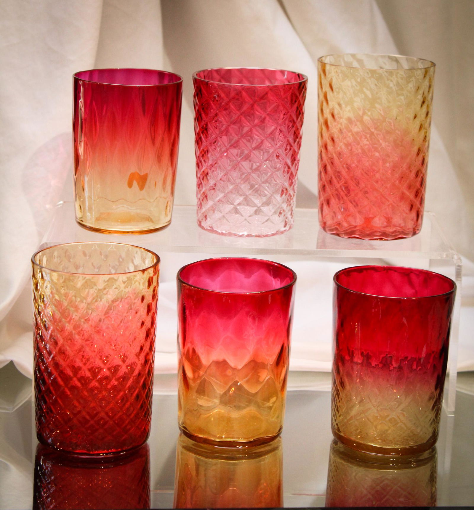 6 pc Lot Victorian Tumblers (1 of 6)