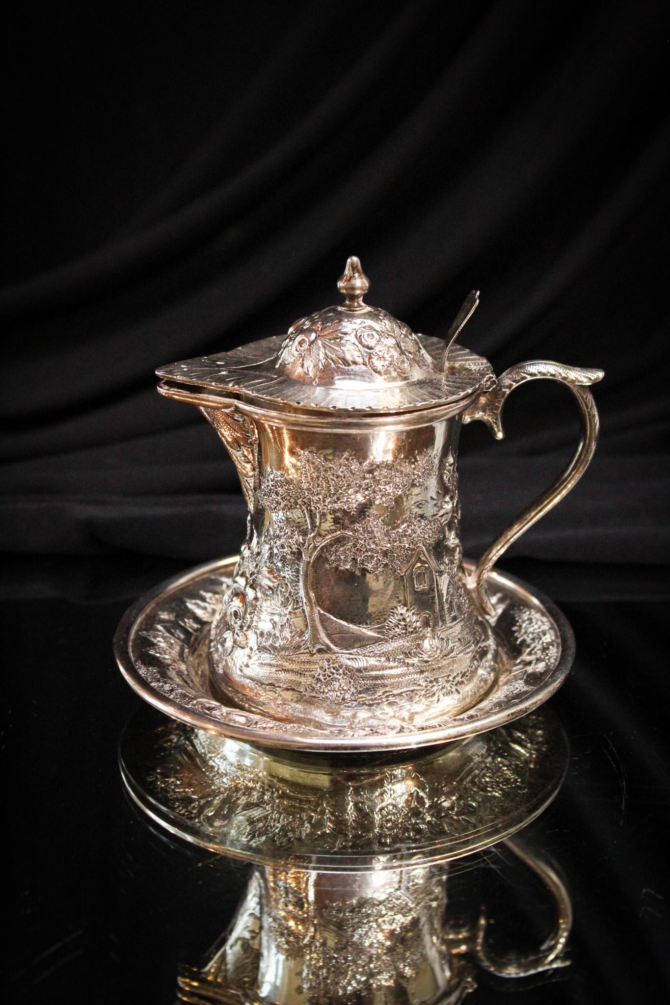 S. Kirk & Sons Repousse Sterling Syrup & Underplate (1 of 12)