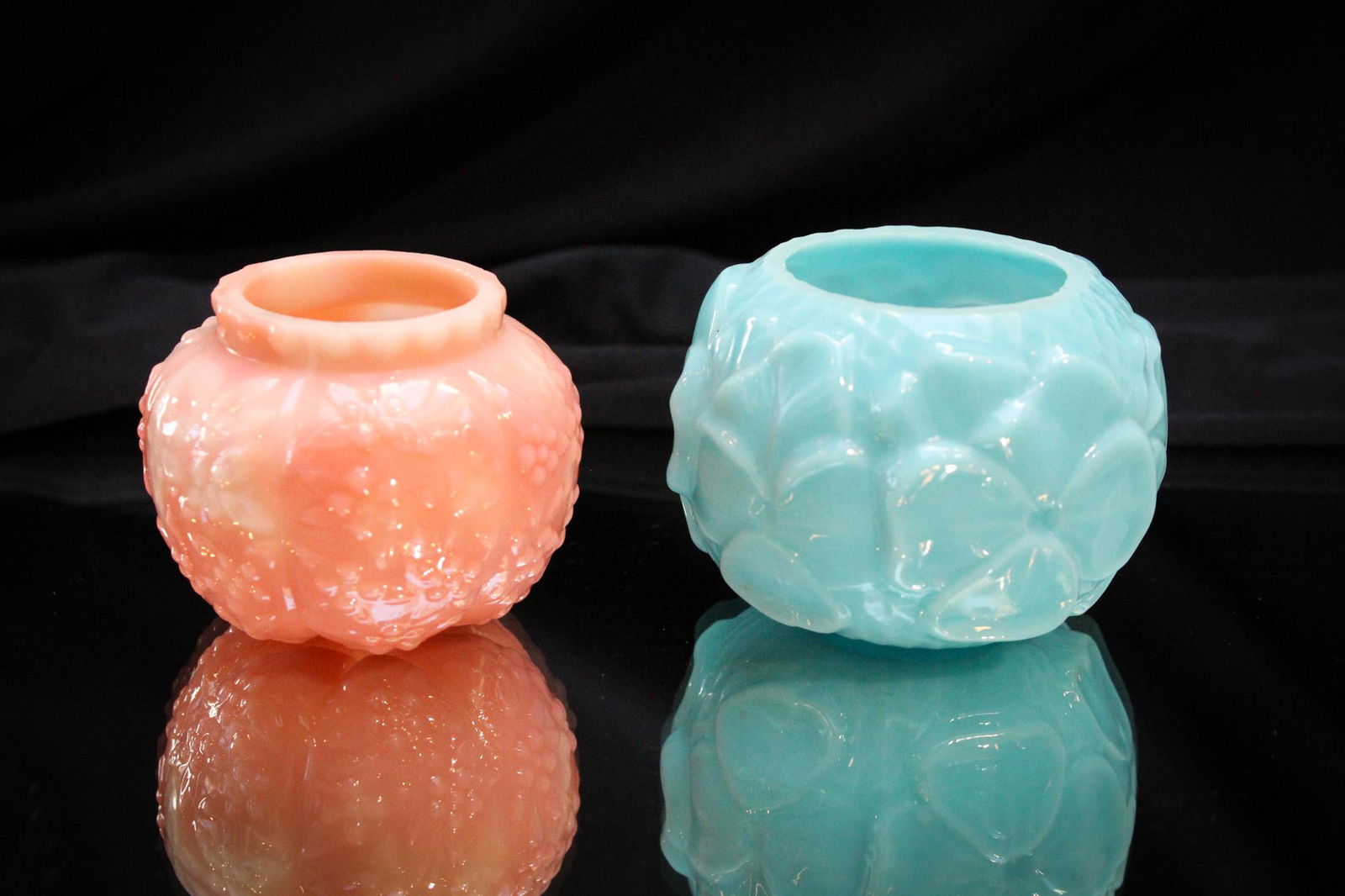 2 pc Lot Victorian Toothpick Holders Pansy & More (1 of 5)