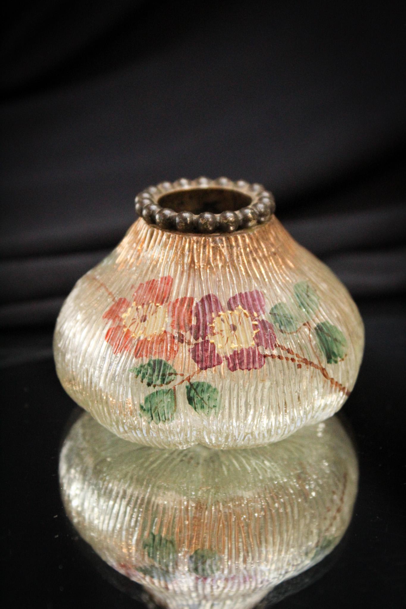 Mt. Washington Flemish Victorian Glass Toothpick Holder (1 of 5)