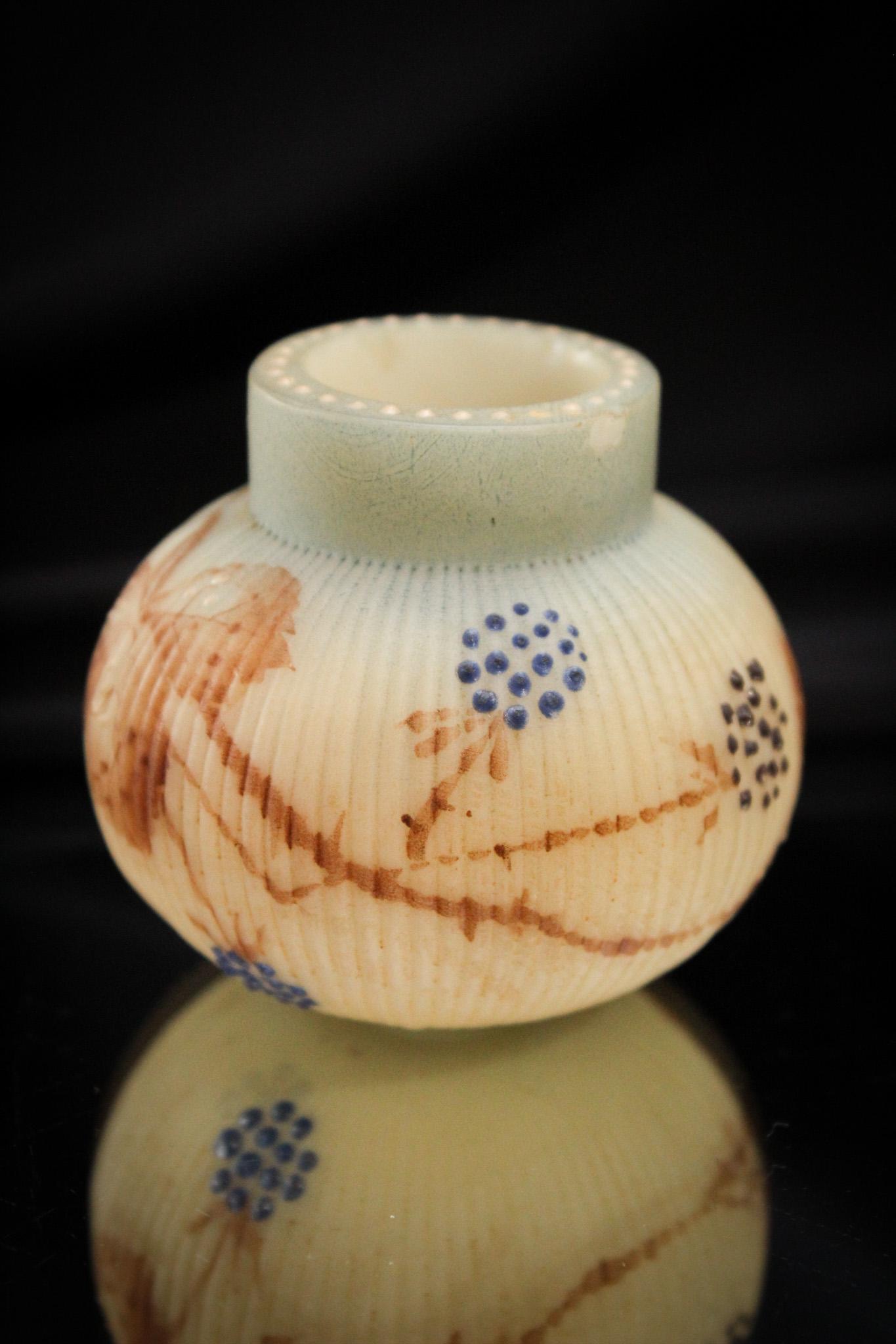 Mt. Washington Glass Fine Rib Victorian Toothpick Holder (1 of 6)