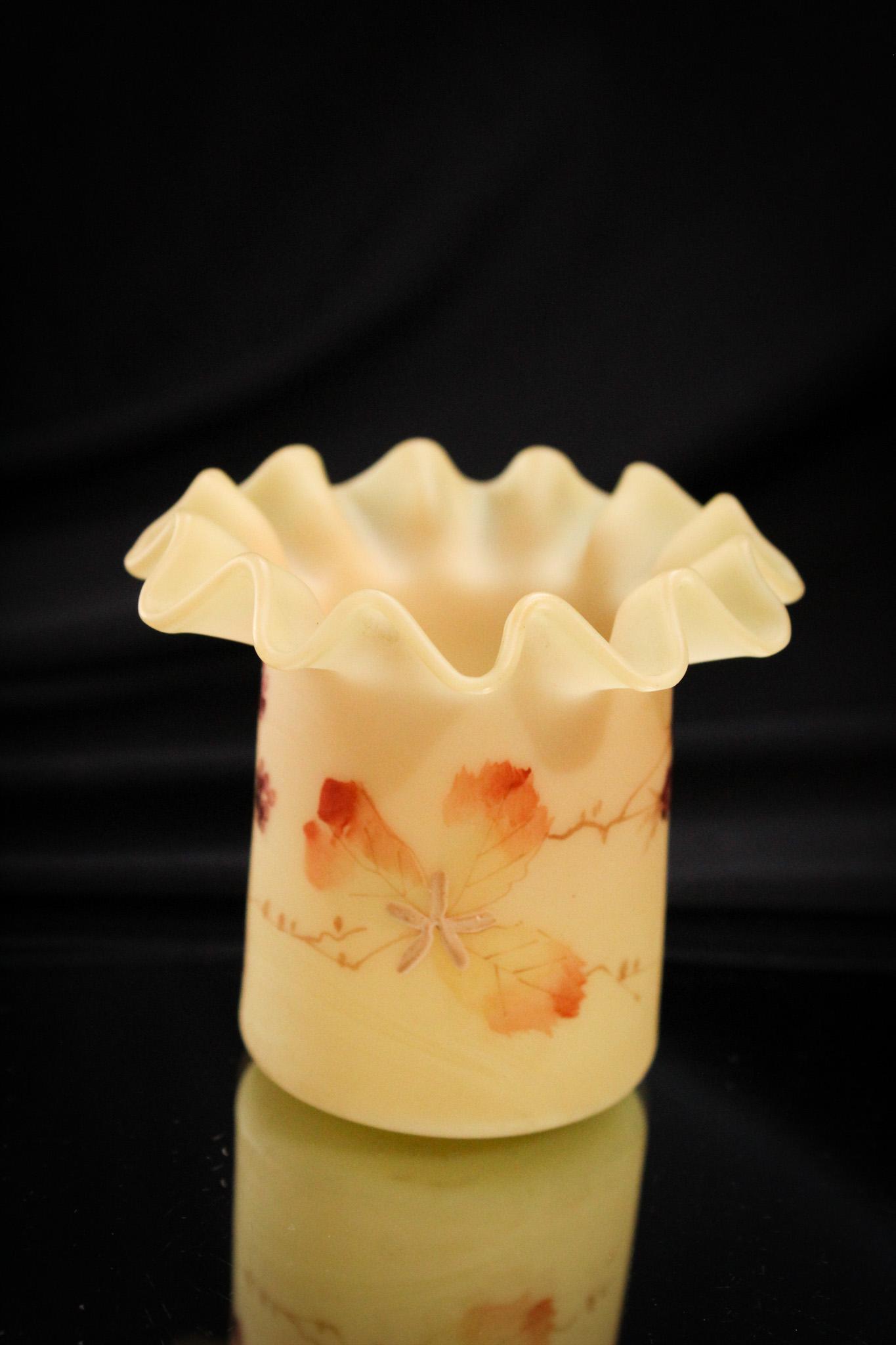 Mt. Washington Burmese Decorated Victorian Toothpick Holder (1 of 4)