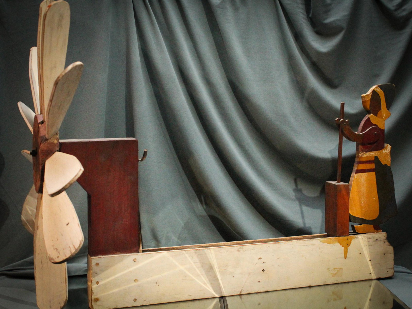 Folk Art Black Dutch Girl & Windmill Whirlygig (1 of 18)