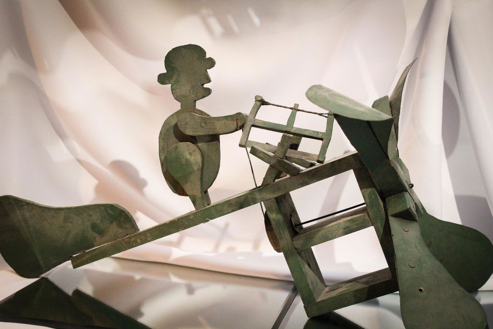 Turkey Man Sawing Folk Art Whirlygig (1 of 11)