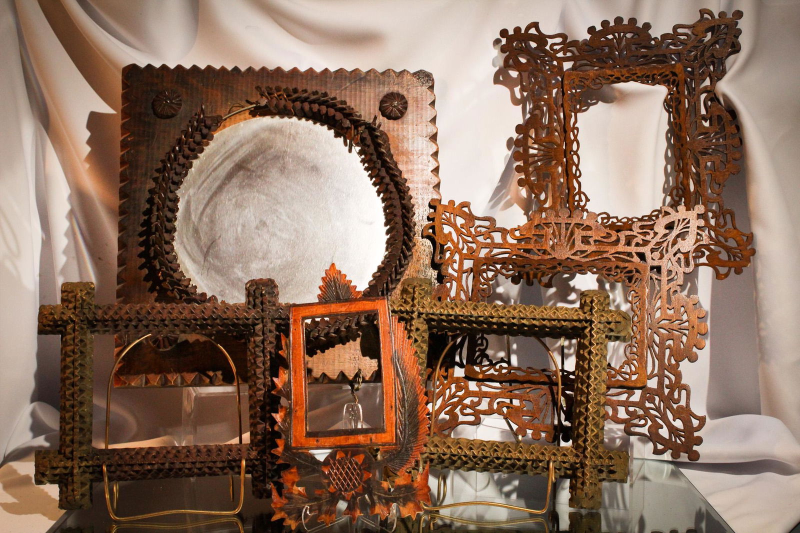 6 pc Lot Folk Art Frames & More (1 of 9)