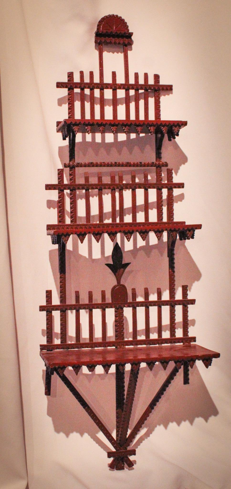 Mother Magnum's 41" Folk Art Large Wall Shelf (1 of 7)