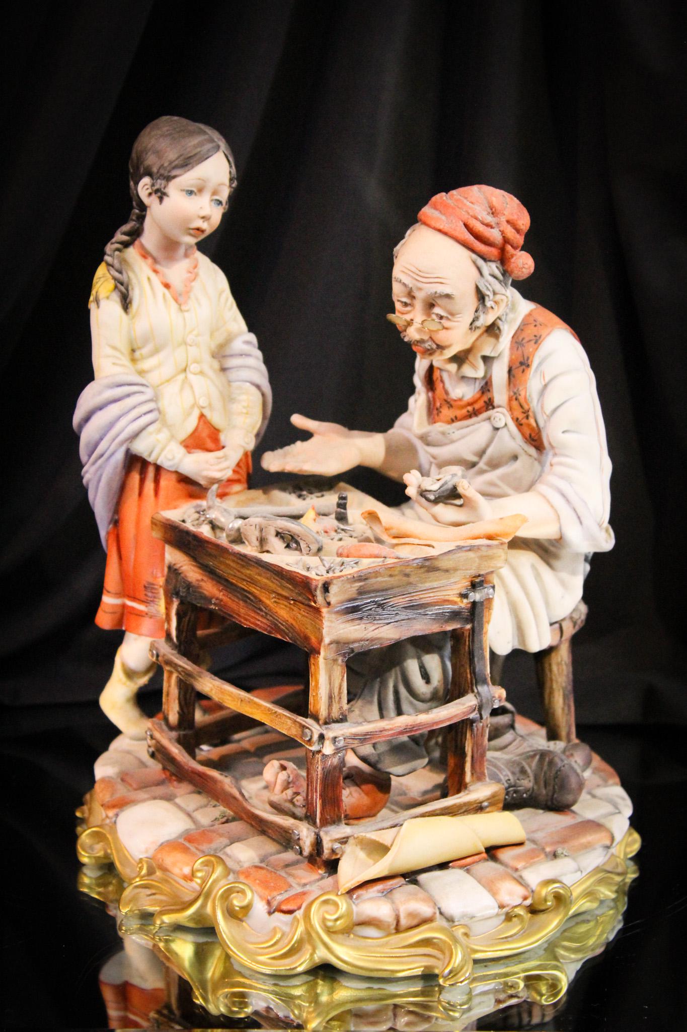 Capodimonte Figurine of Cobbler (1 of 10)