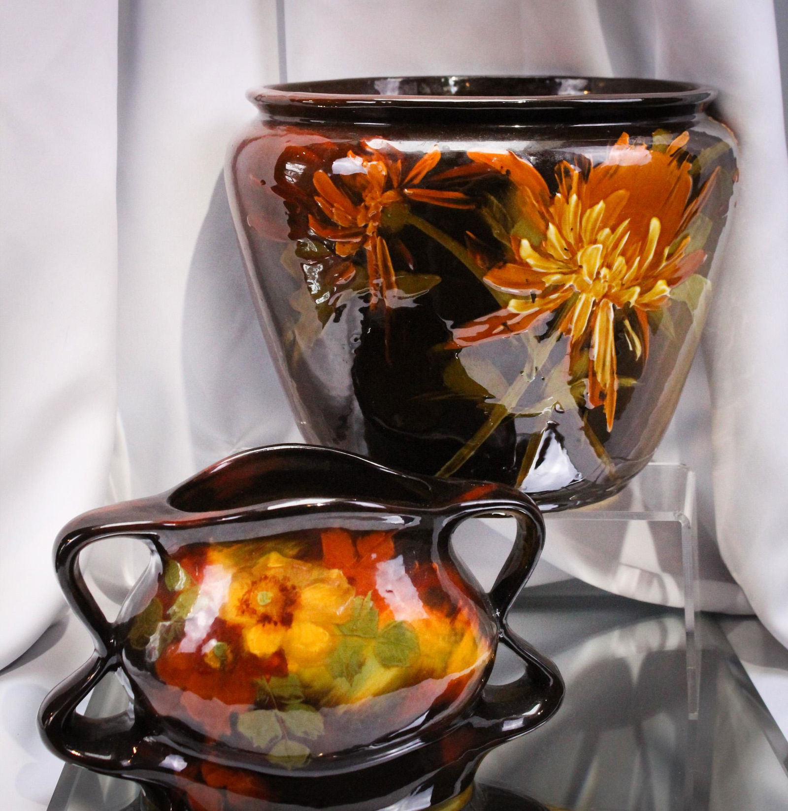 2 pc Lot Weller Lowelsa Pottery (1 of 15)