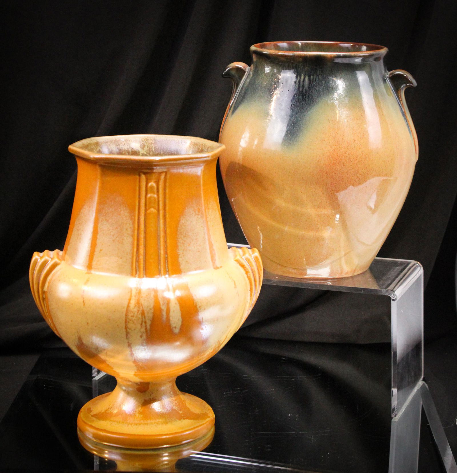 2 pc Lot Mid Century Pottery Vases (1 of 12)