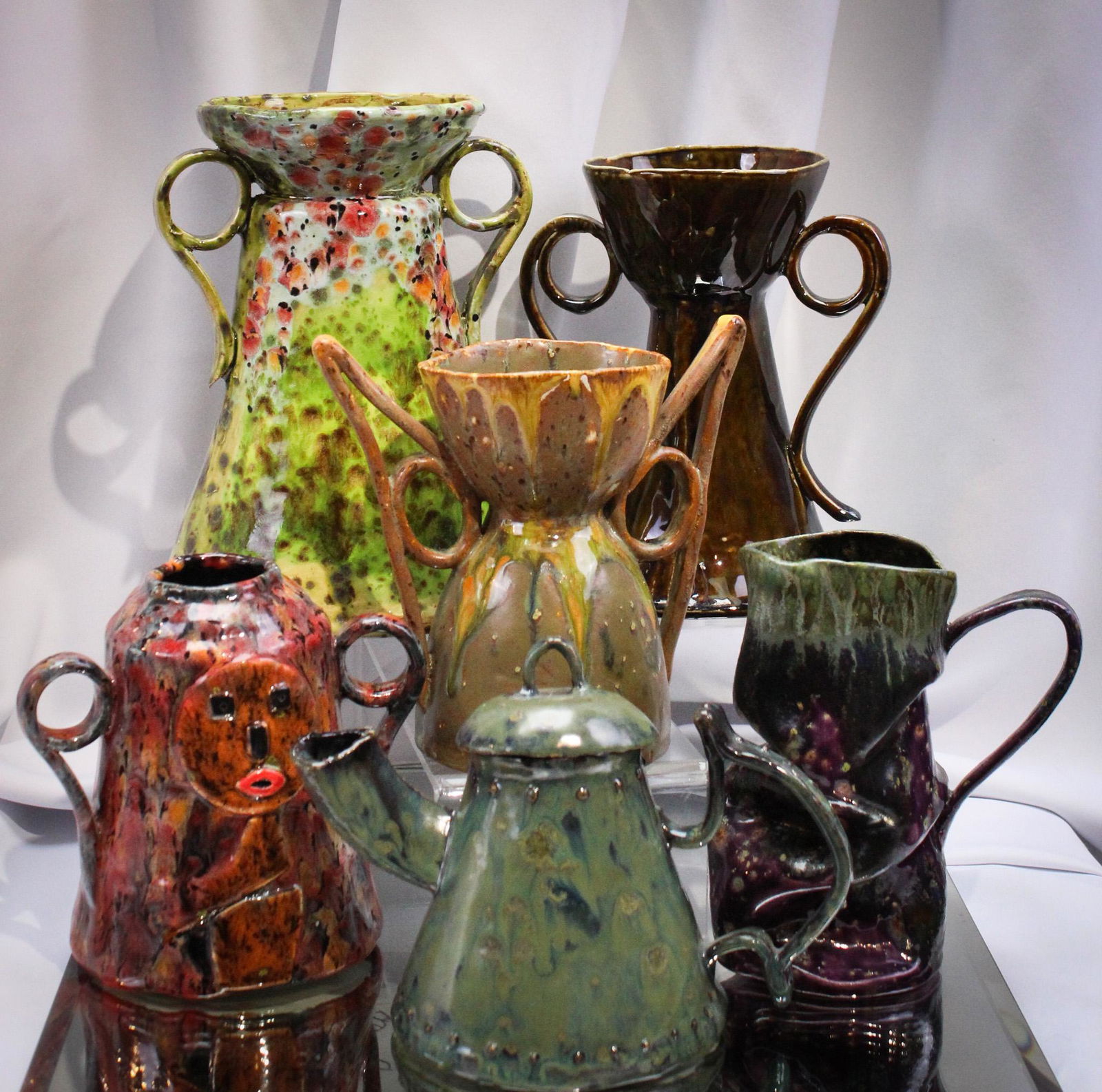 6 pc Lot Rohrshack Contemporary Pottery (1 of 20)