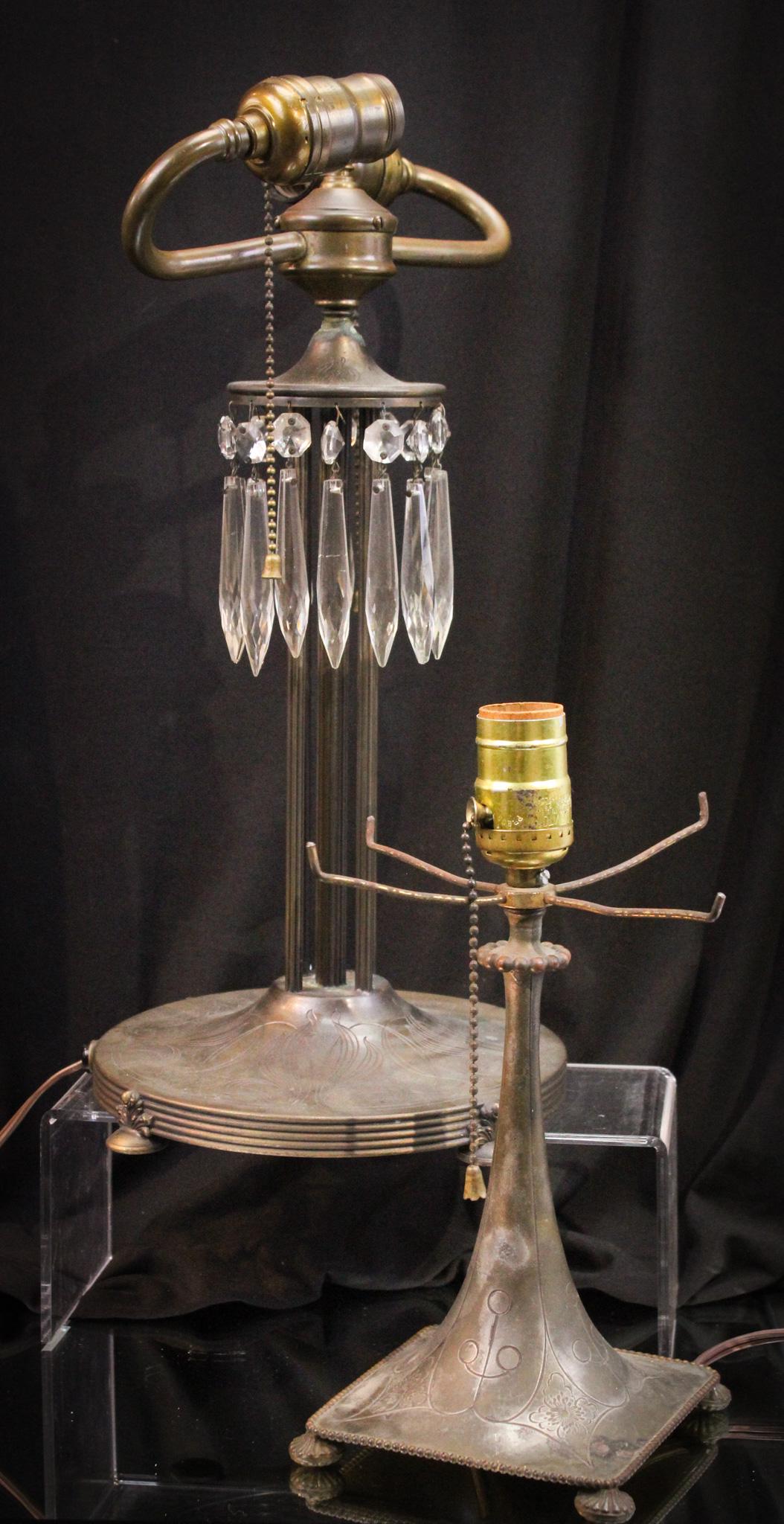 2 pc Lot Pairpoint Lamp Bases (1 of 11)