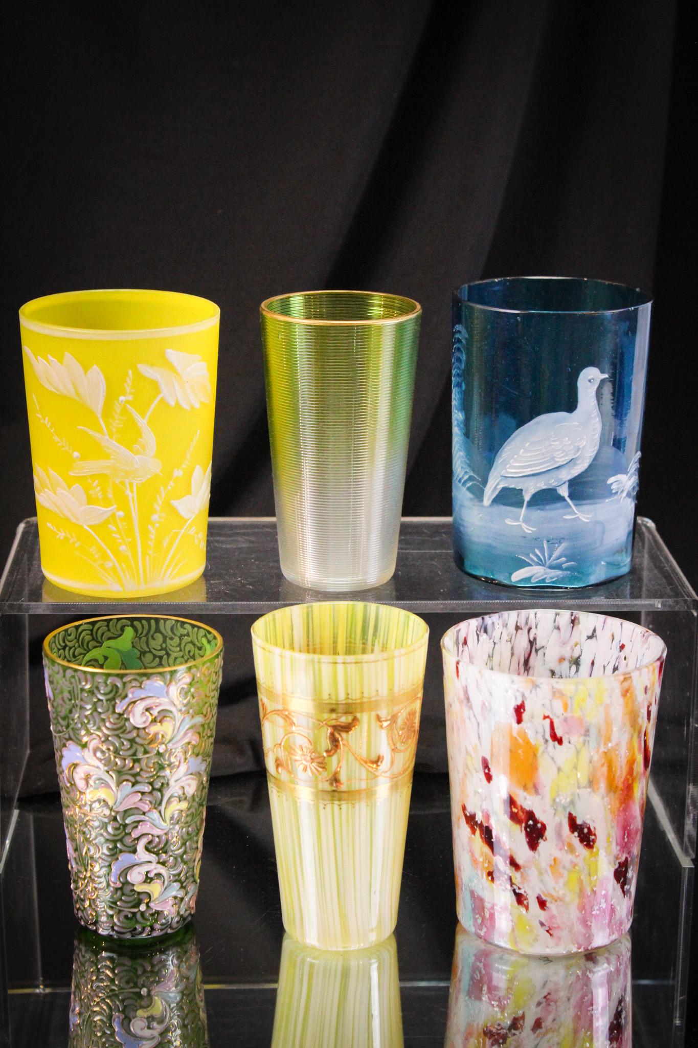 Mega Magnum Auctions 6 pc Lot Moseresque Tumblers (1 of 6)