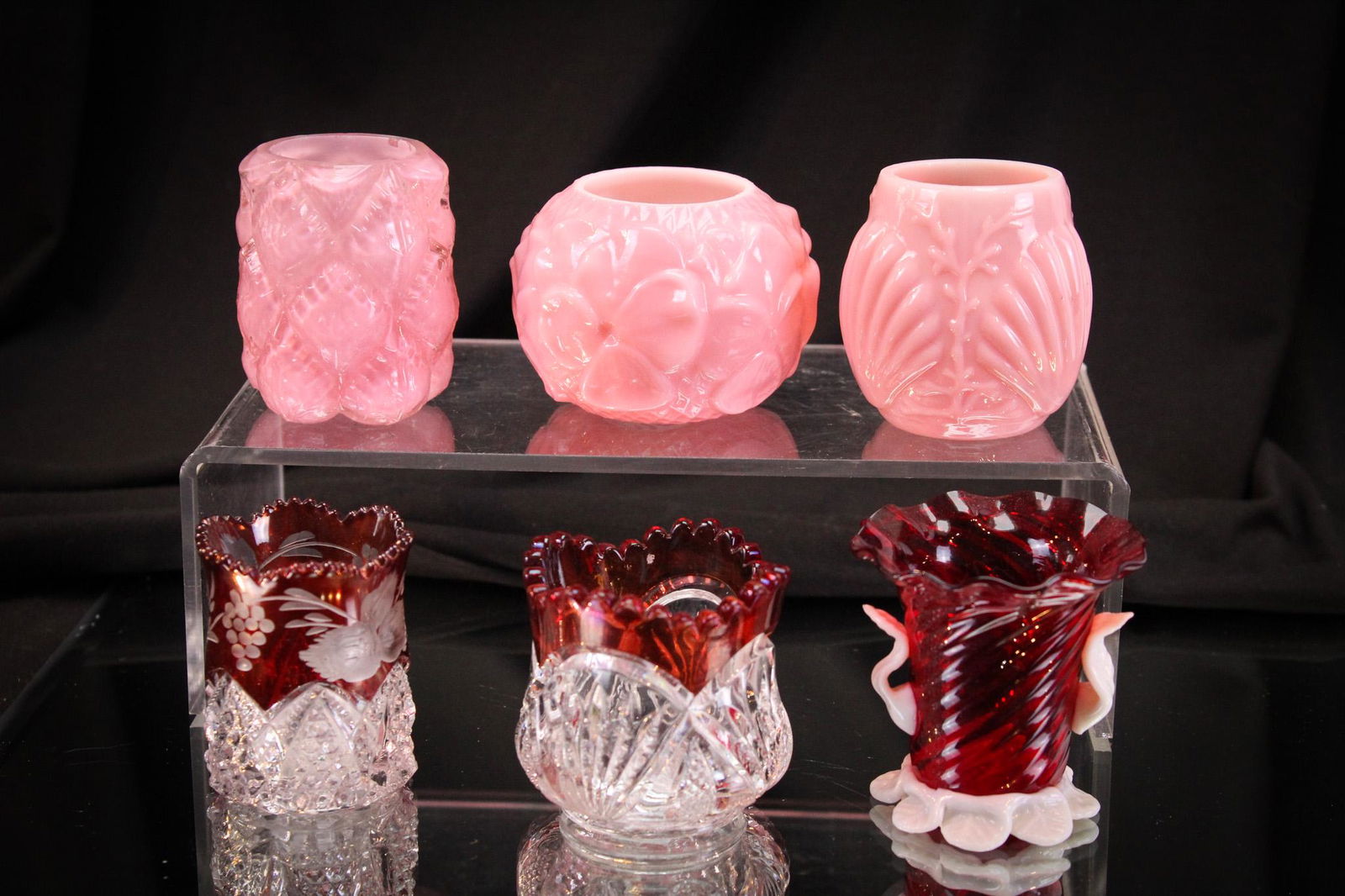 6 pc Lot Victorian Toothpick Holders: Mother Magnum has put together a fantastic offering of Victorian eye candy pleasure in toothpick holders. Something for everyone even if you don't want all of them. Nice assortment. Tallest measures 2