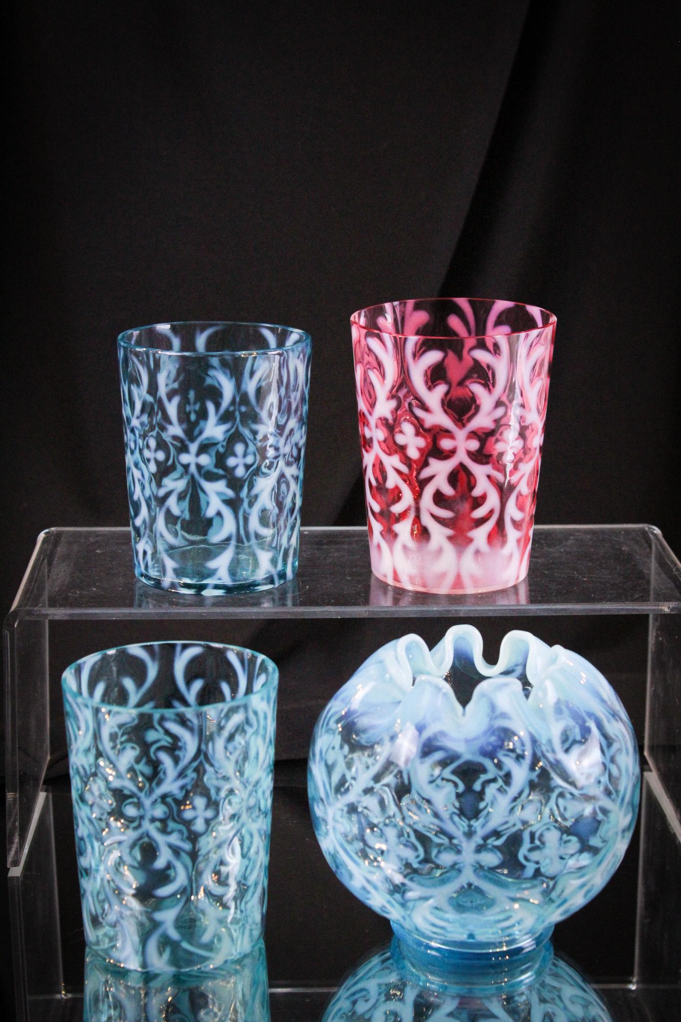 4 pc Lot Select Victorian Spanish Lace Tumblers & More (1 of 11)